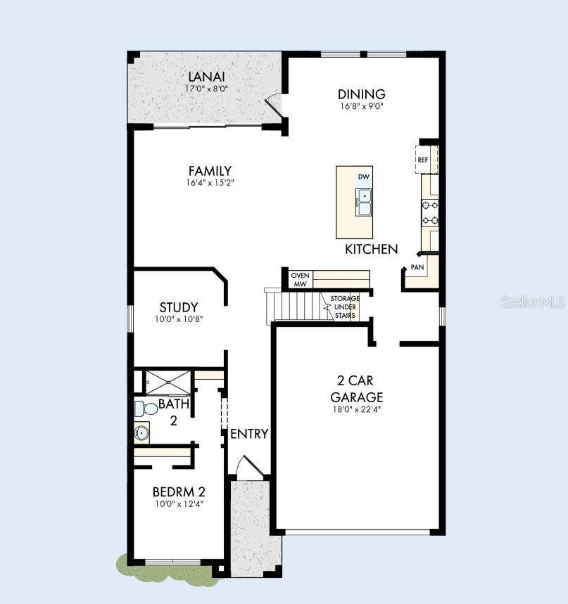 5843 NATIVE OAK STREET, Mount Dora, FL 32757 Floor Plan First Floor