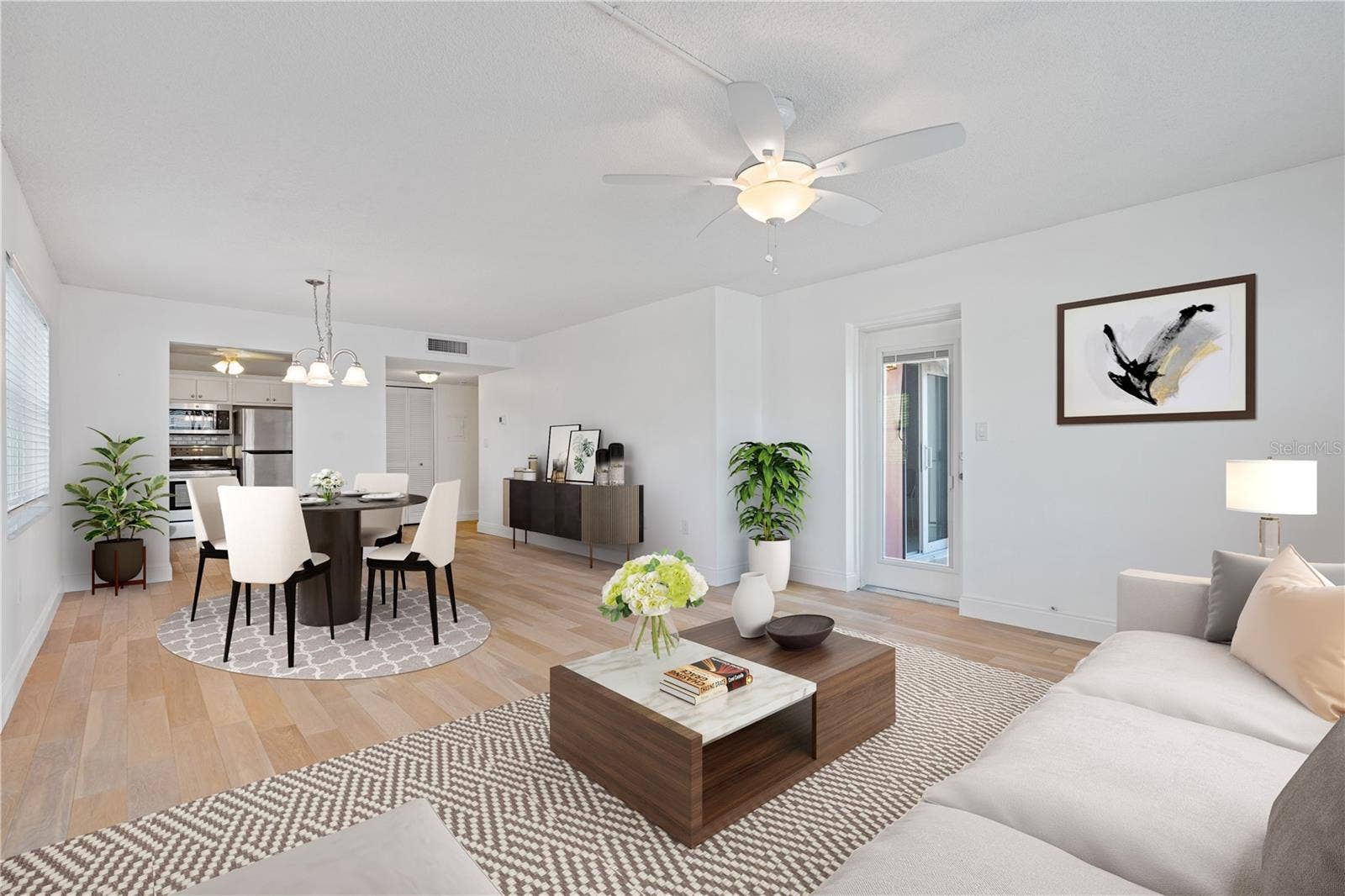 1120 N SHORE DRIVE NE, #405, St Petersburg, FL 33701 Access to balcony to the right, kitchen in the back left by the front door