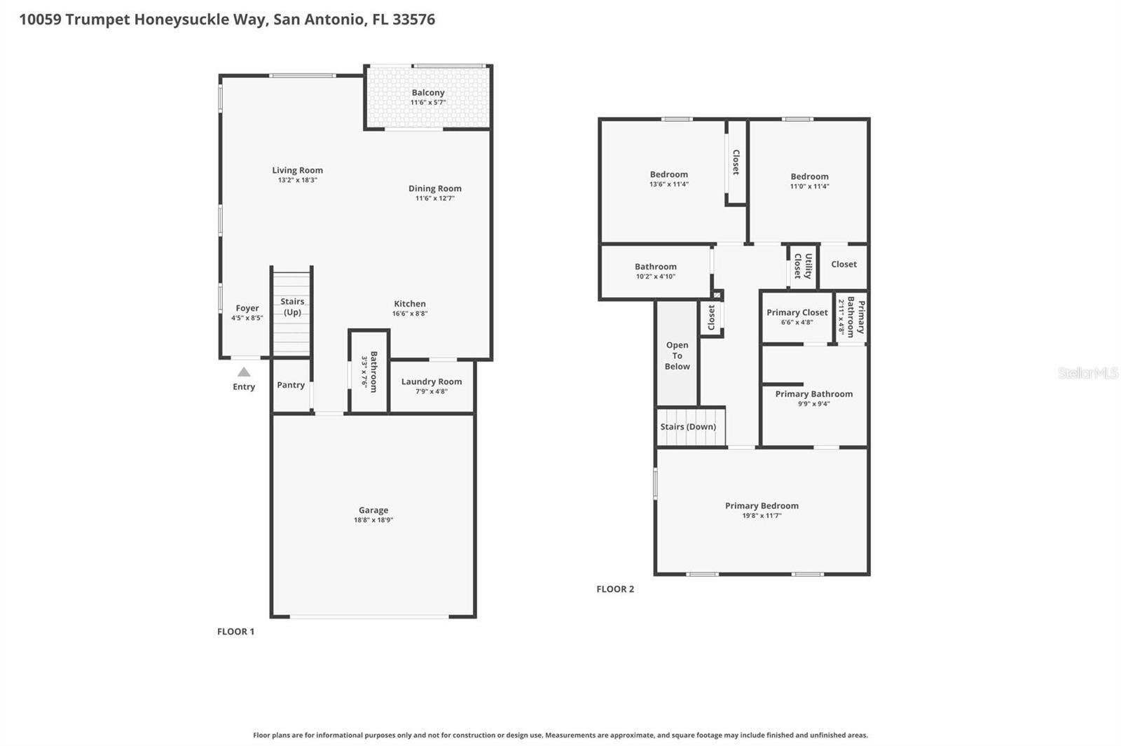 10059 TRUMPET HONEYSUCKLE WAY, San Antonio, FL 33576