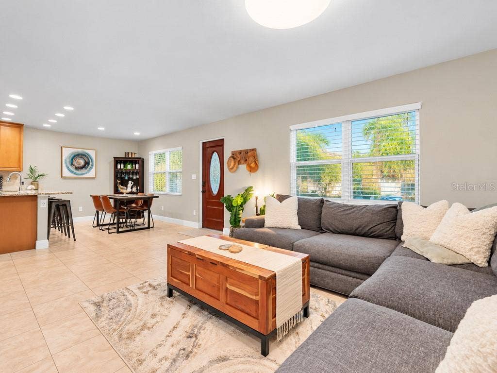 Living Room & Dining open floor plan
