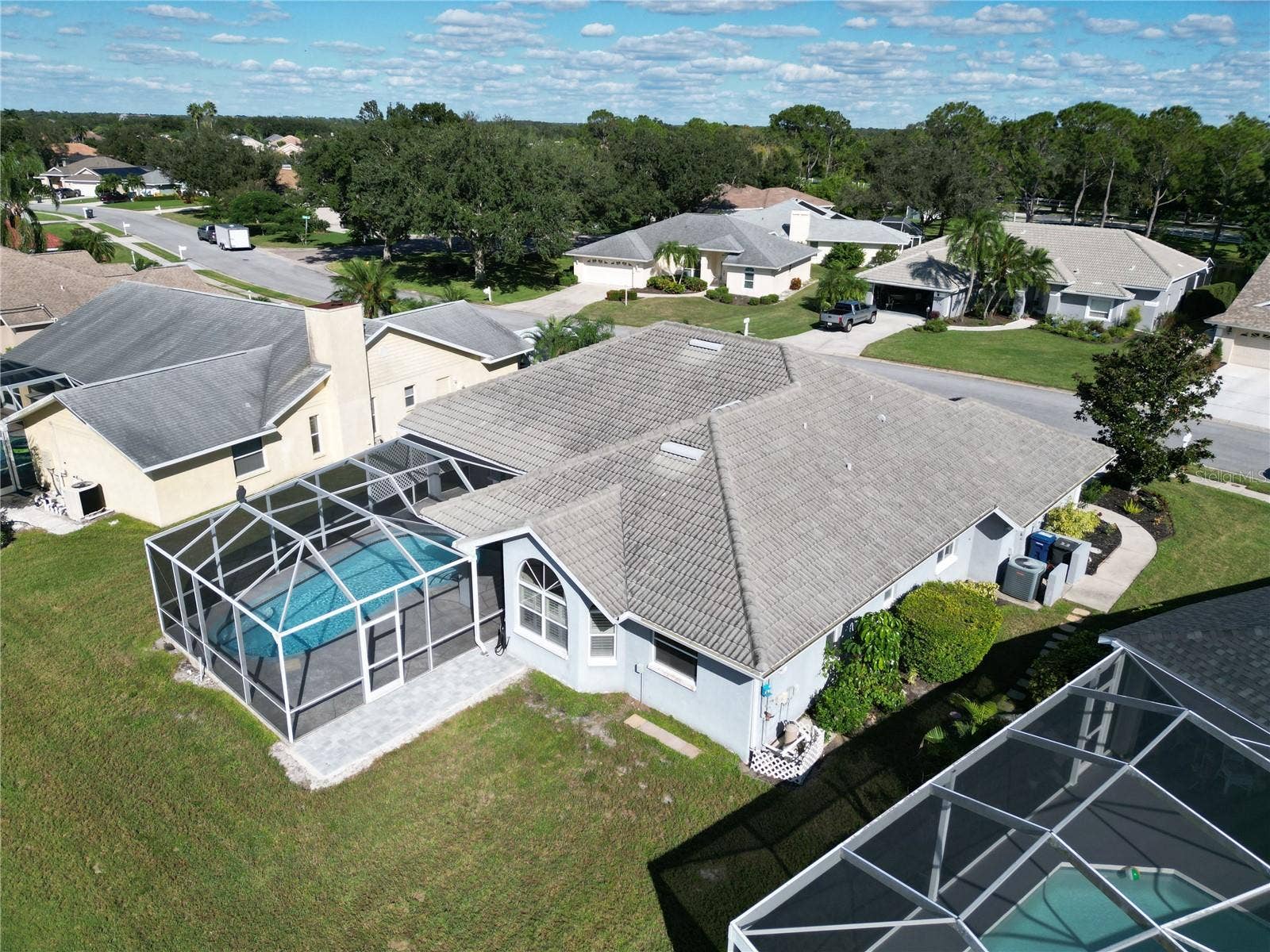 5829 CARRIAGE DRIVE, Sarasota, FL 34243 backside Aerial view