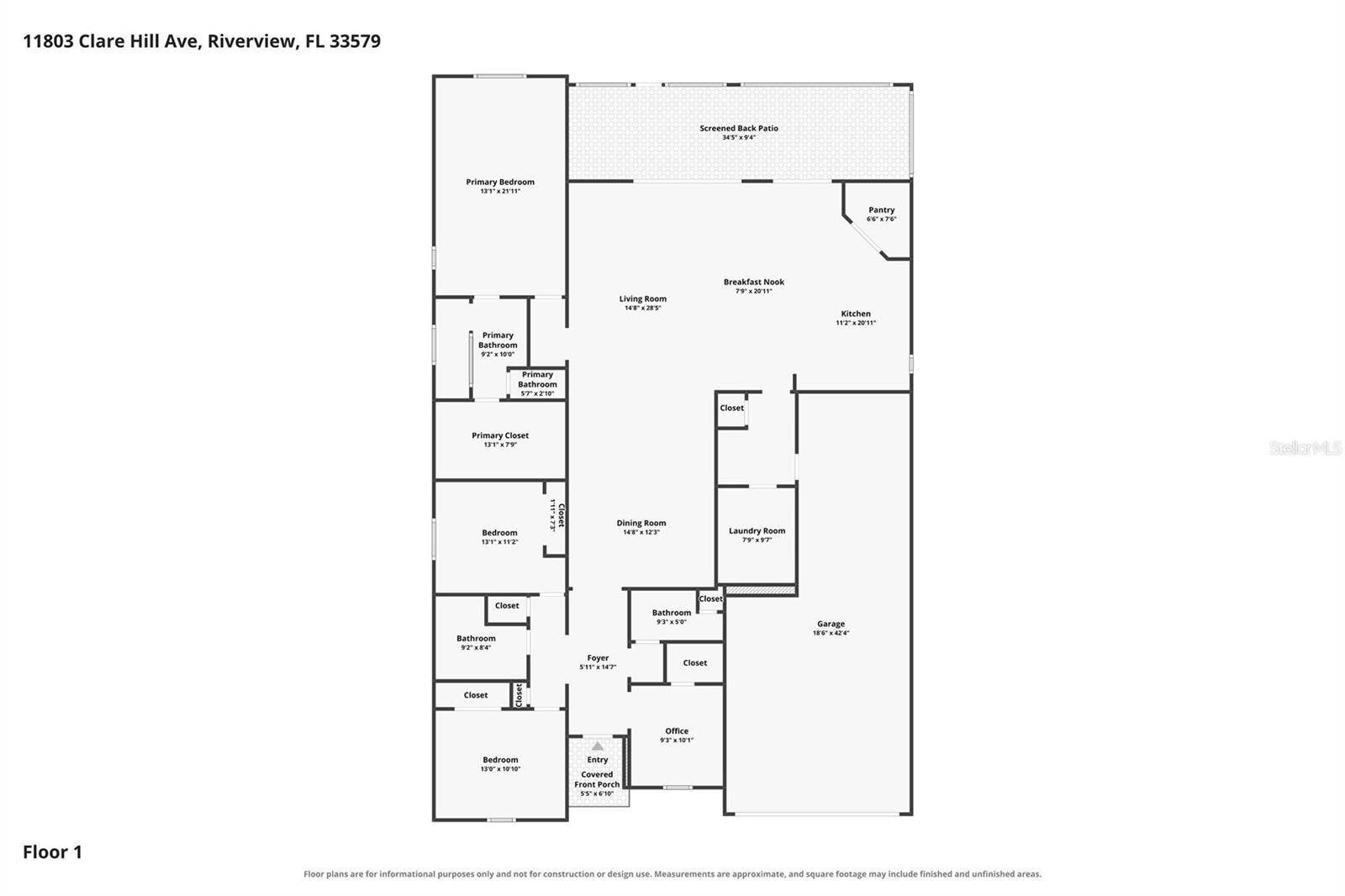 11803 CLARE HILL AVENUE, Riverview, FL 33579