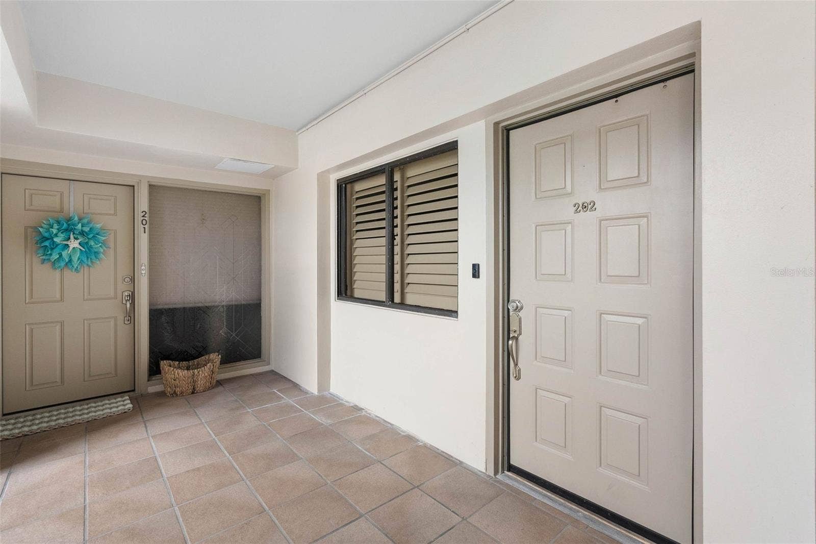 Entry Door on 1st level of condo