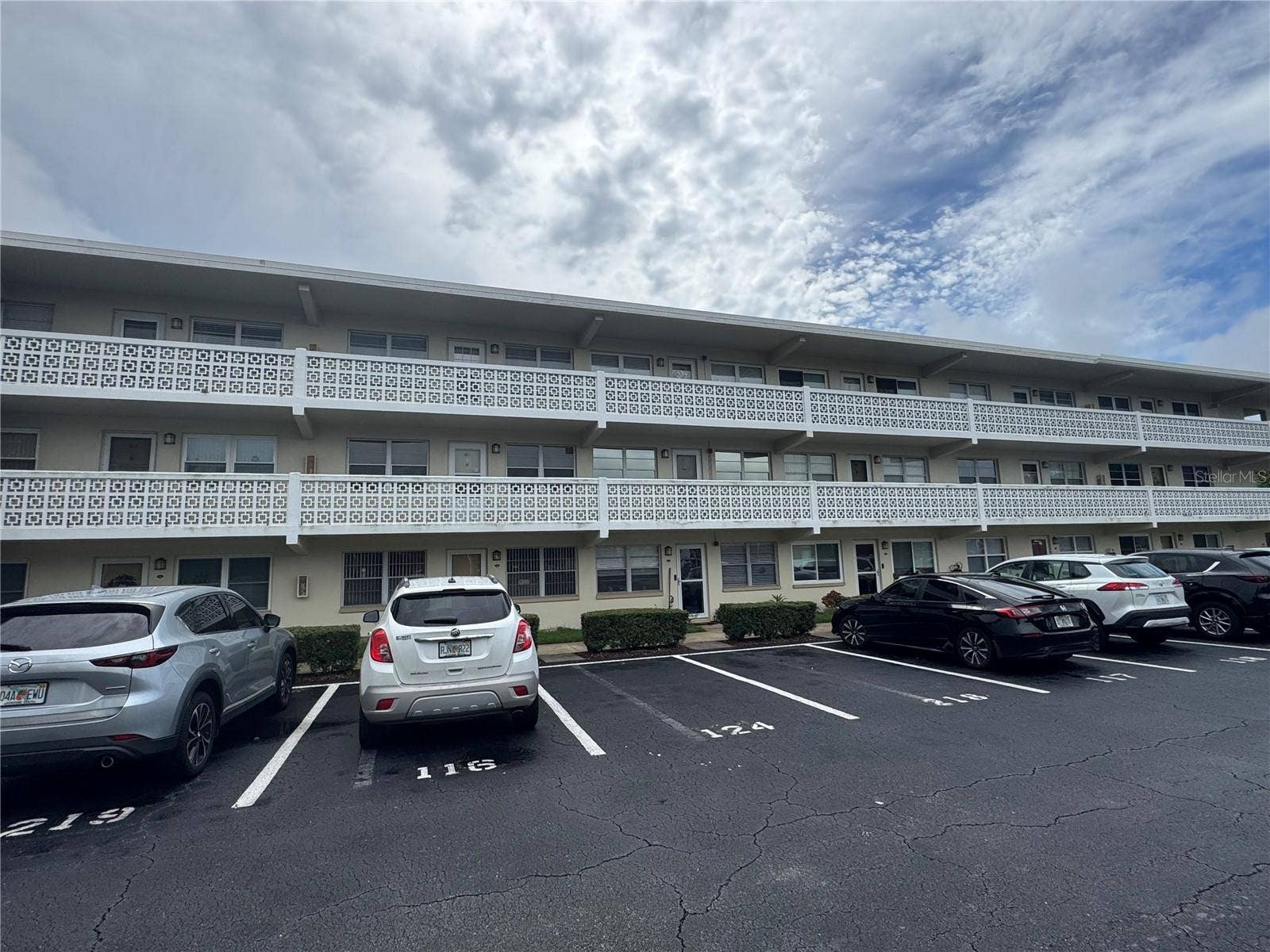 View of Building #6 from Parking Lot (North Side of Complex)