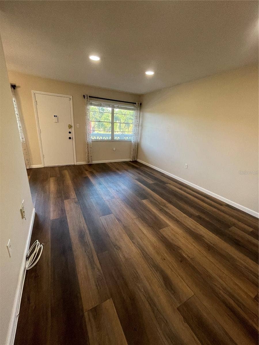 View from Living Room to Front Door