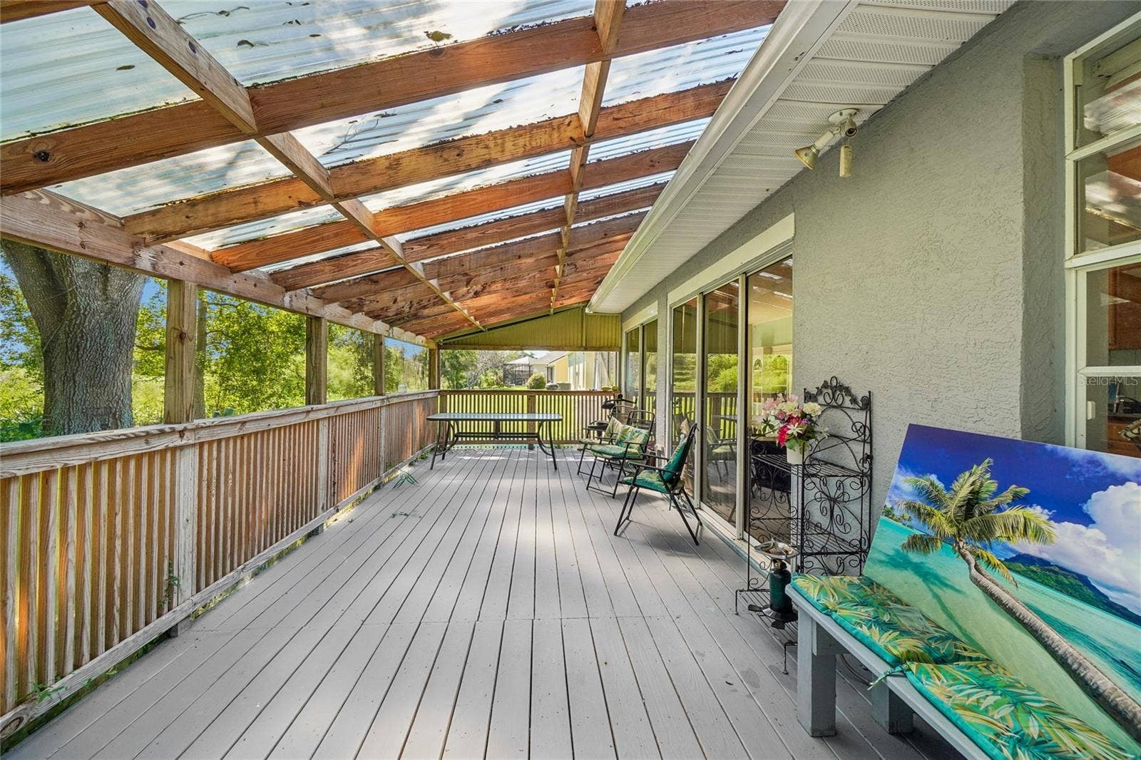 6074 BEECHWOOD DRIVE, Dade City, FL 33523 Back porch