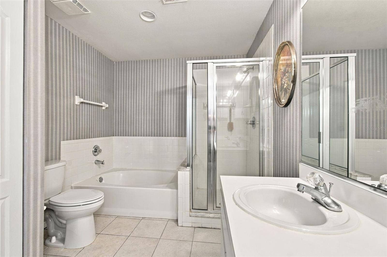 610 LAKEMONT DRIVE, Brandon, FL 33510 Primary bathroom separate shower, garden tub and dual sinks