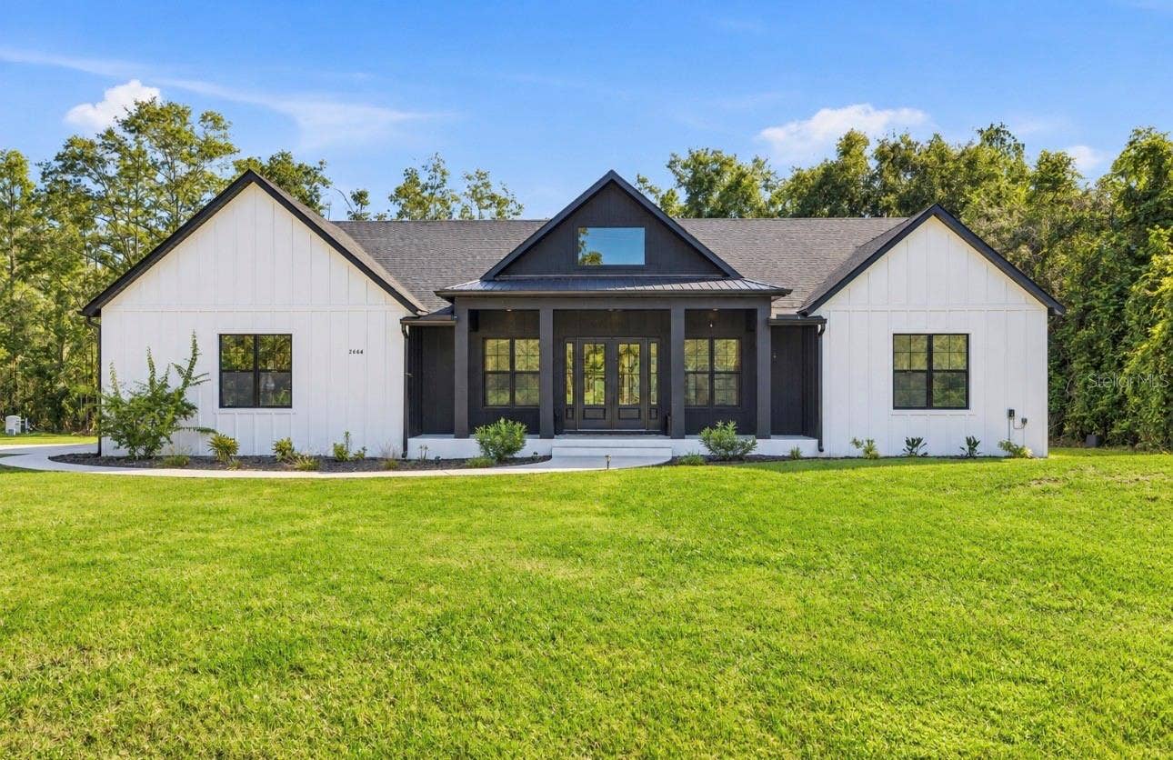 2664 WILSKY ROAD, Land O Lakes, FL 34639 Gorgeous 2025 Modern Farmhouse Build with Board and Batten/Stucco Exterior
