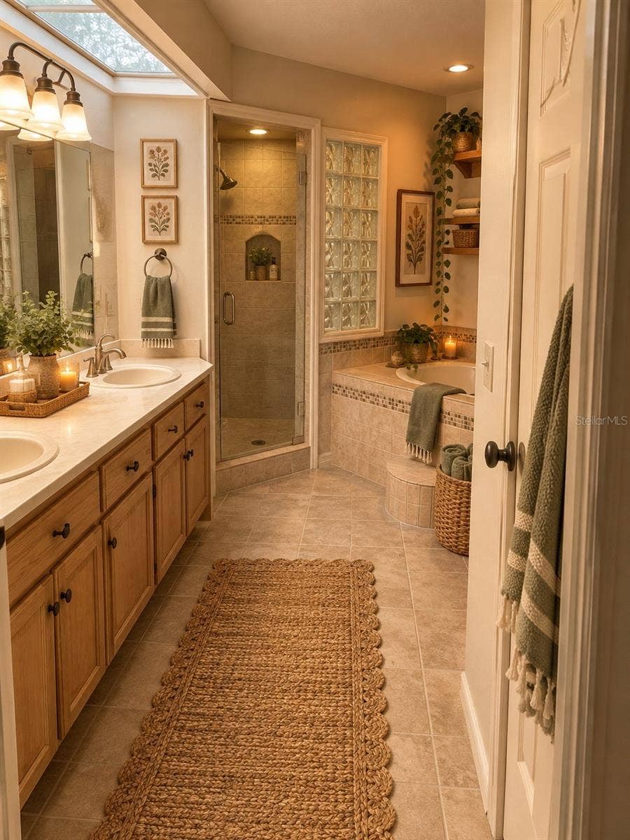 402 DATE PALM COURT NE, St Petersburg, FL 33703 Primary Bath Virtual staged