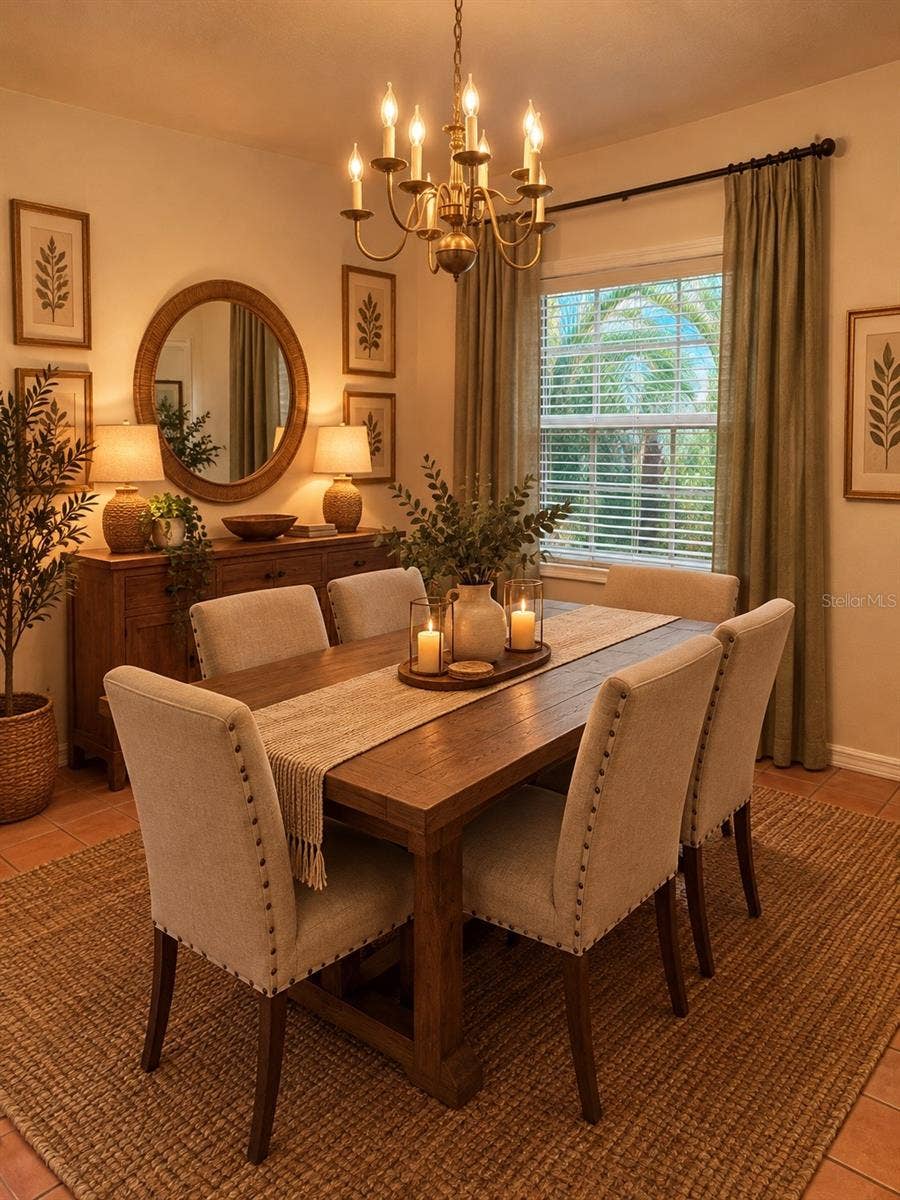 402 DATE PALM COURT NE, St Petersburg, FL 33703 dining room virtual stages