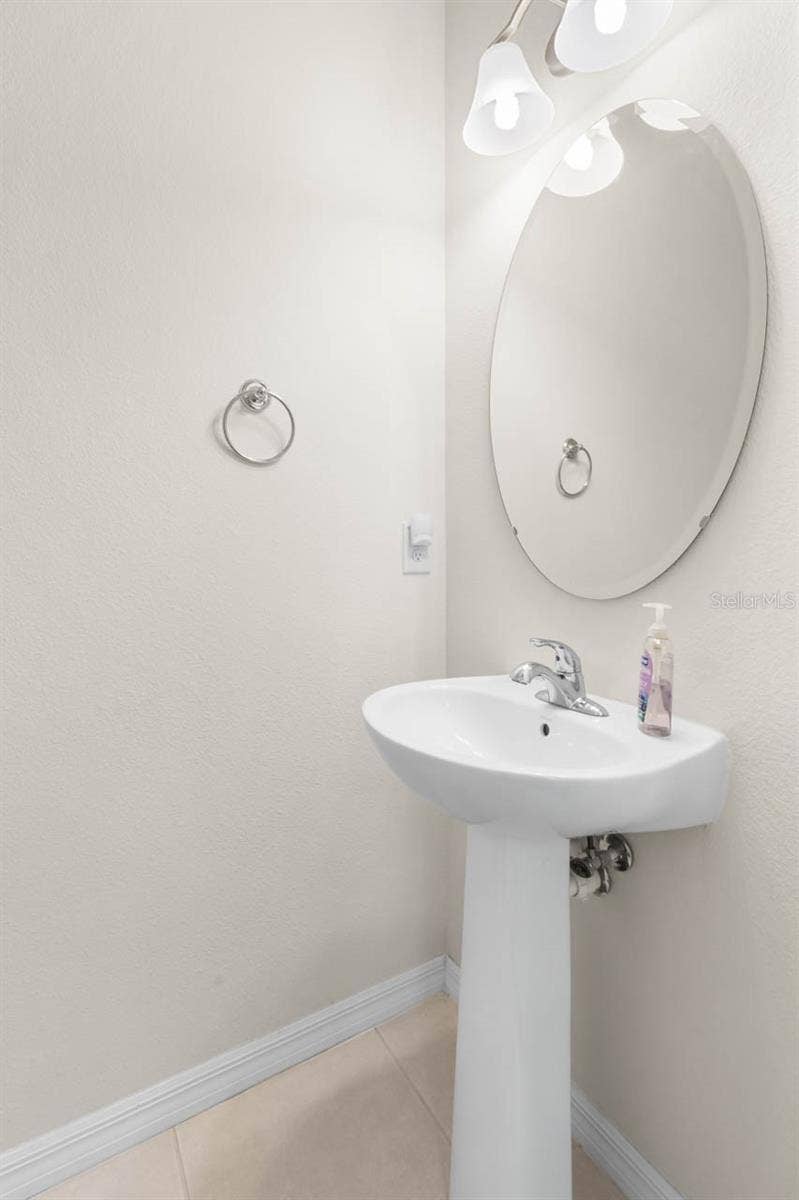 Half Bath on First Floor
