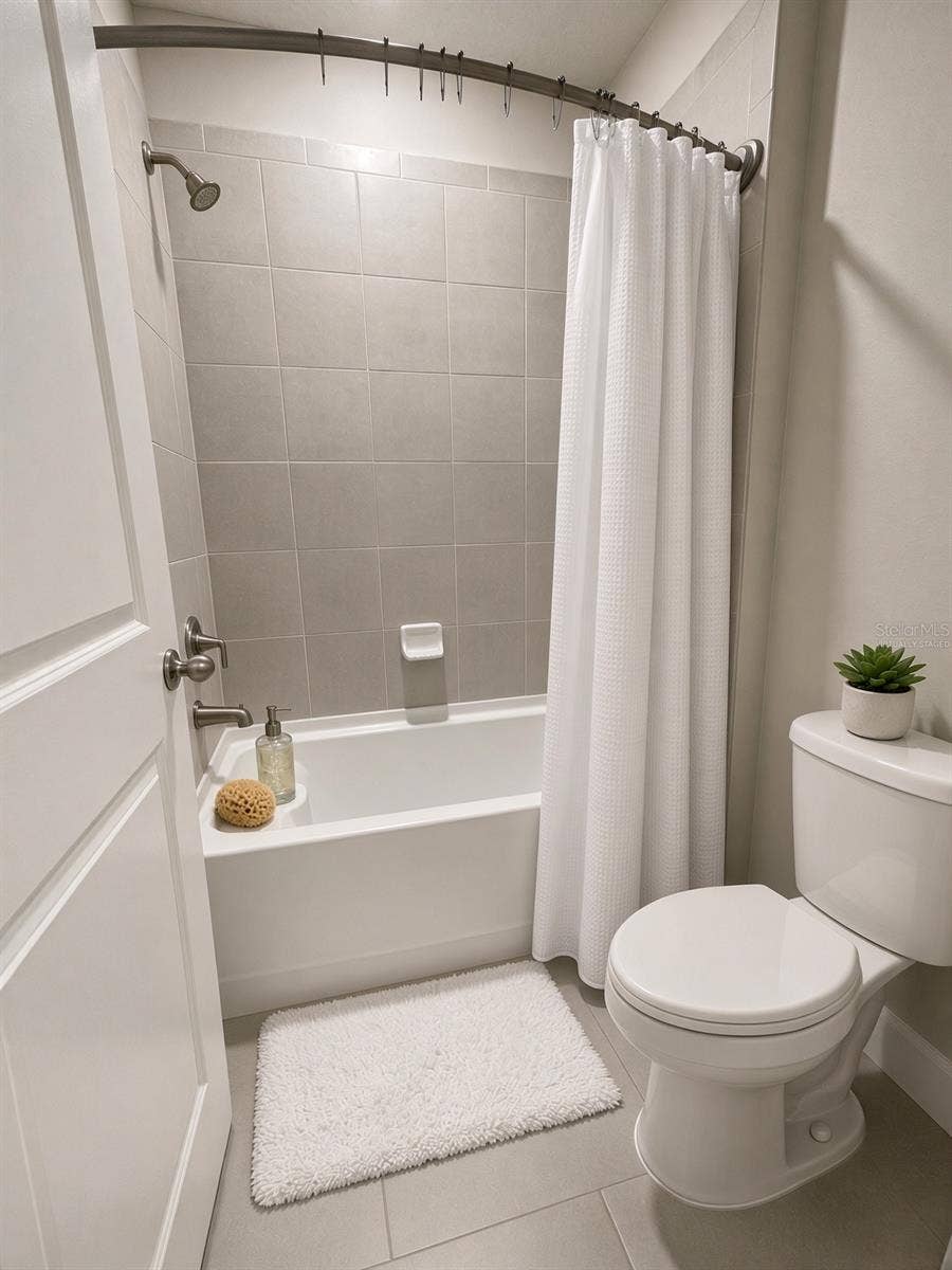 140 BRIGHT IBIS AVENUE, Apollo Beach, FL 33572 2nd Bathroom-Virtually staged