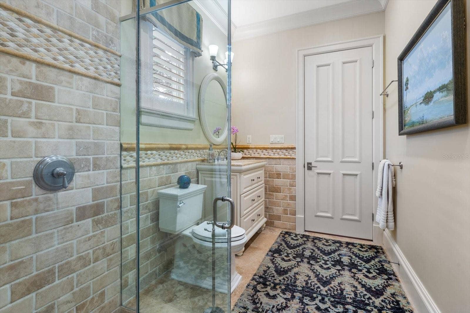 2056 COVE TRACE, Palm Harbor, FL 34685 Full Bathroom with Walk-in Shower
