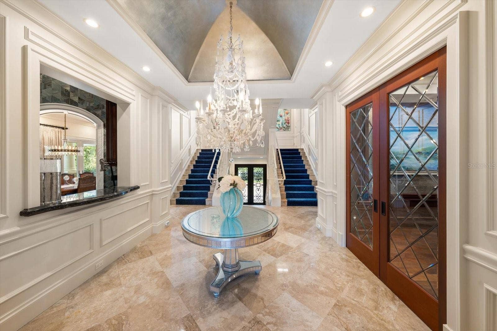 2056 COVE TRACE, Palm Harbor, FL 34685 Striking Architectural Presence! Notice the freshly refinished, diagonal-set Travertine flooring