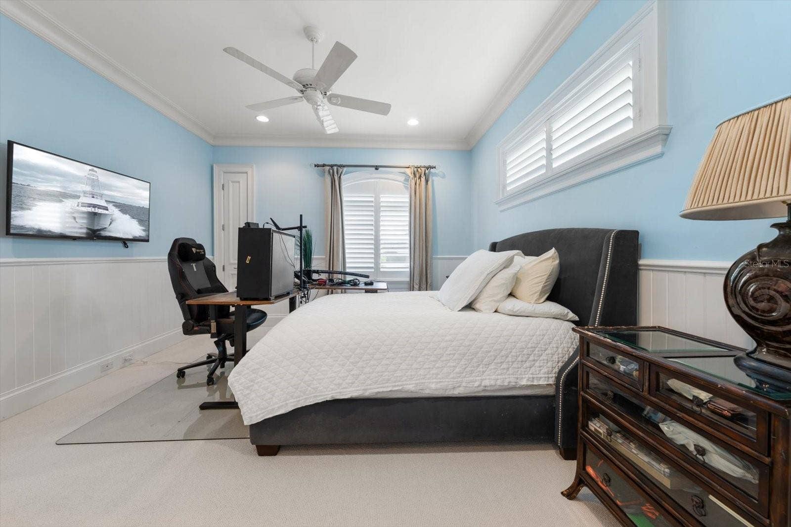 2056 COVE TRACE, Palm Harbor, FL 34685 Upstairs, Bedroom #3 with childrens toy room via a rock-climbing wall