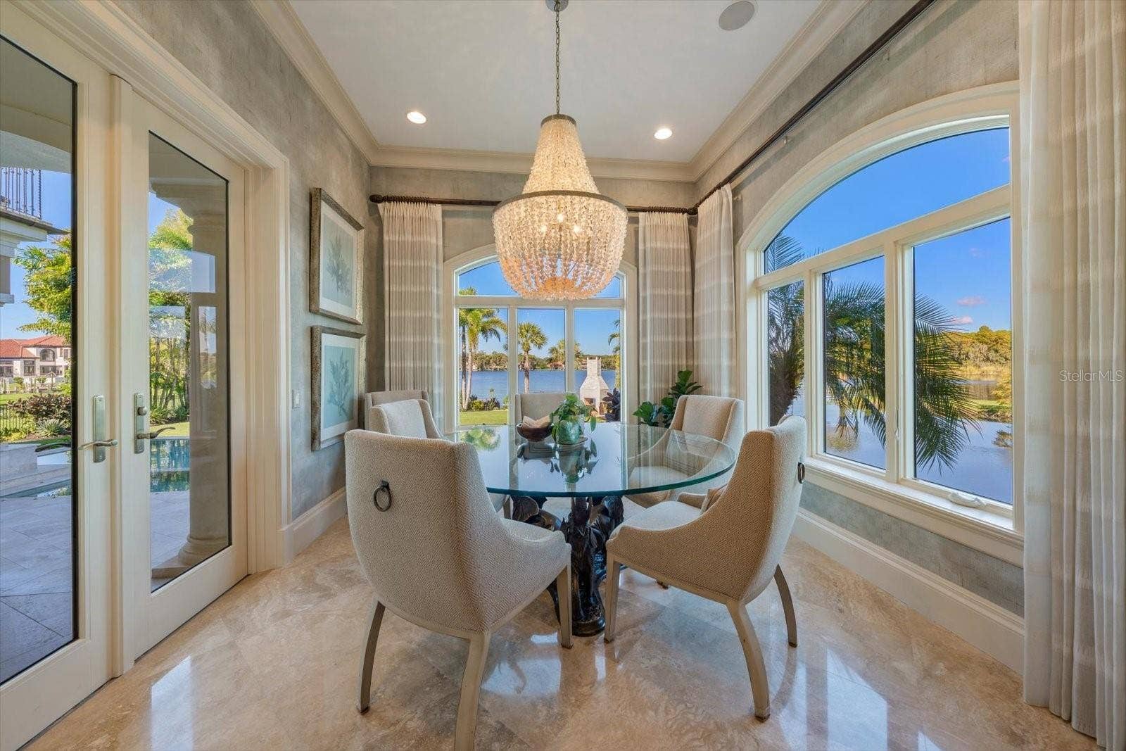 2056 COVE TRACE, Palm Harbor, FL 34685 Breakfast Nook right off the kitchen with Endless Water Views