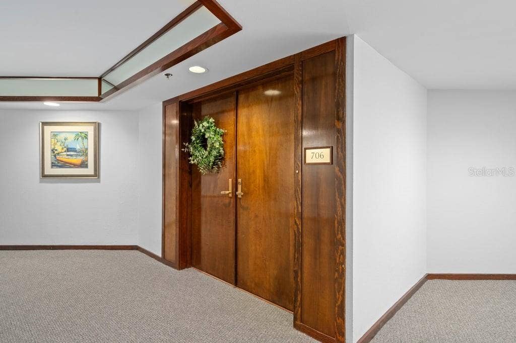 1660 GULF BOULEVARD, #706, Clearwater, FL 33767 Entry to your new beach house.