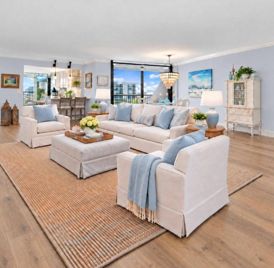 1660 GULF BOULEVARD, #706, Clearwater, FL 33767 Virtually Staged.