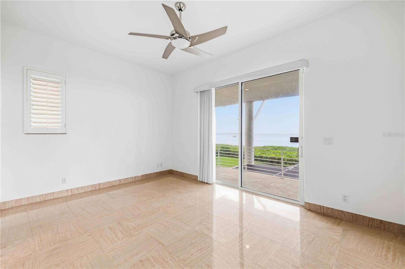 4908 64TH DRIVE W, Bradenton, FL 34210 Bedroom 3 with balcony and a view (w/ en suite)
