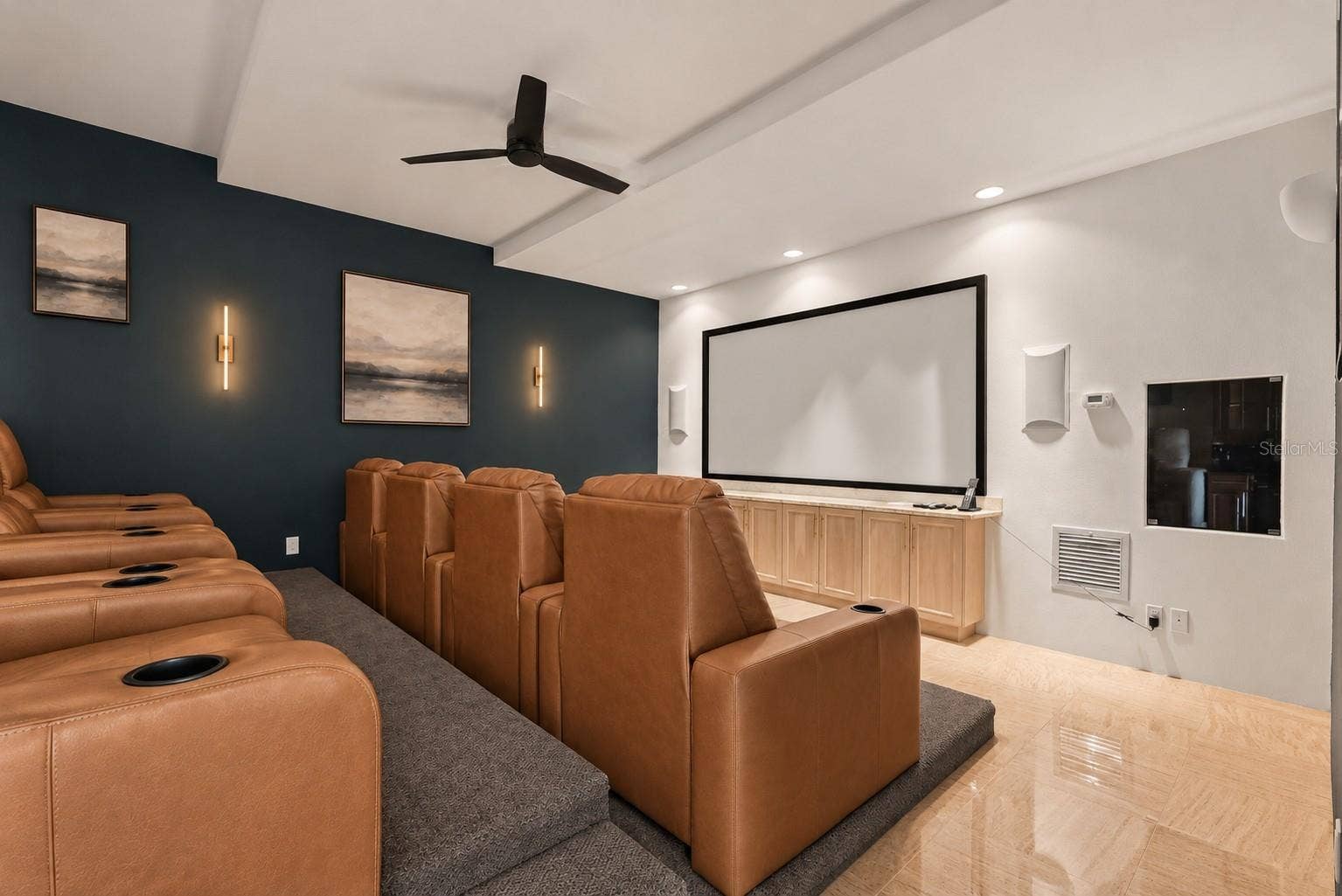 4908 64TH DRIVE W, Bradenton, FL 34210 Virtual Renovation showing updated Home Theater
