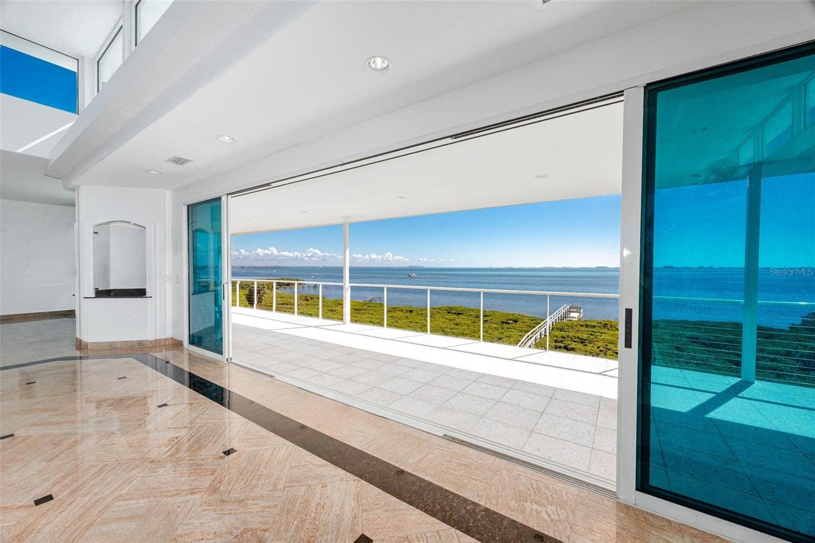 4908 64TH DRIVE W, Bradenton, FL 34210 Massive Balcony with stunning views of Sarasota Bay