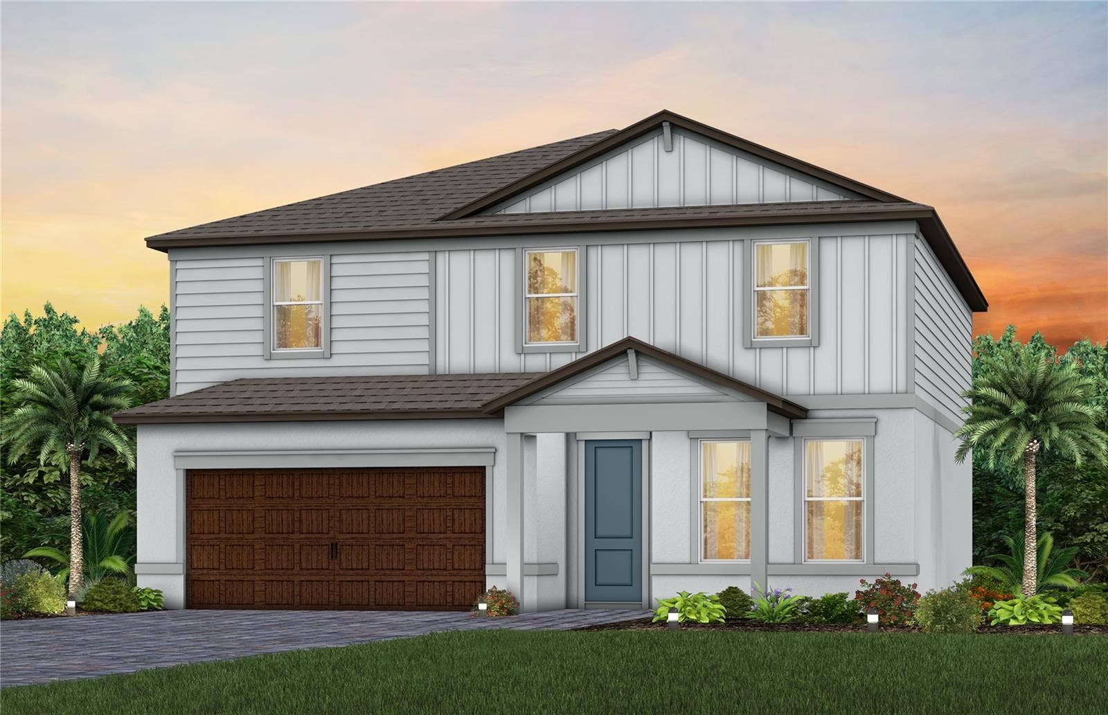 6603 BLAZING SPIRIT STREET, Wesley Chapel, FL 33545 Exterior Rendering, Elevation CO1