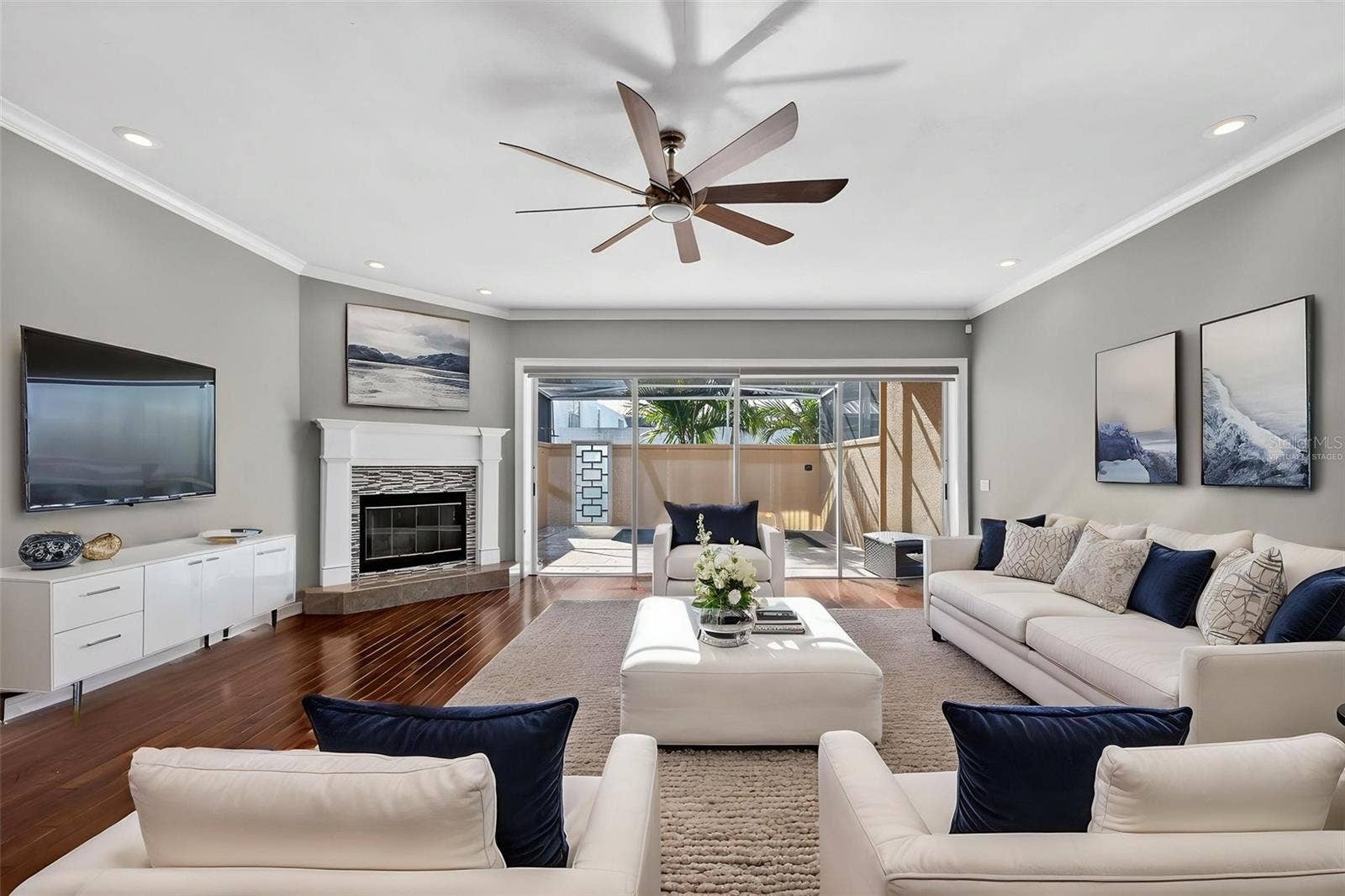 348 LARBOARD WAY, Clearwater, FL 33767 Virtually staged Living room for you to imagine