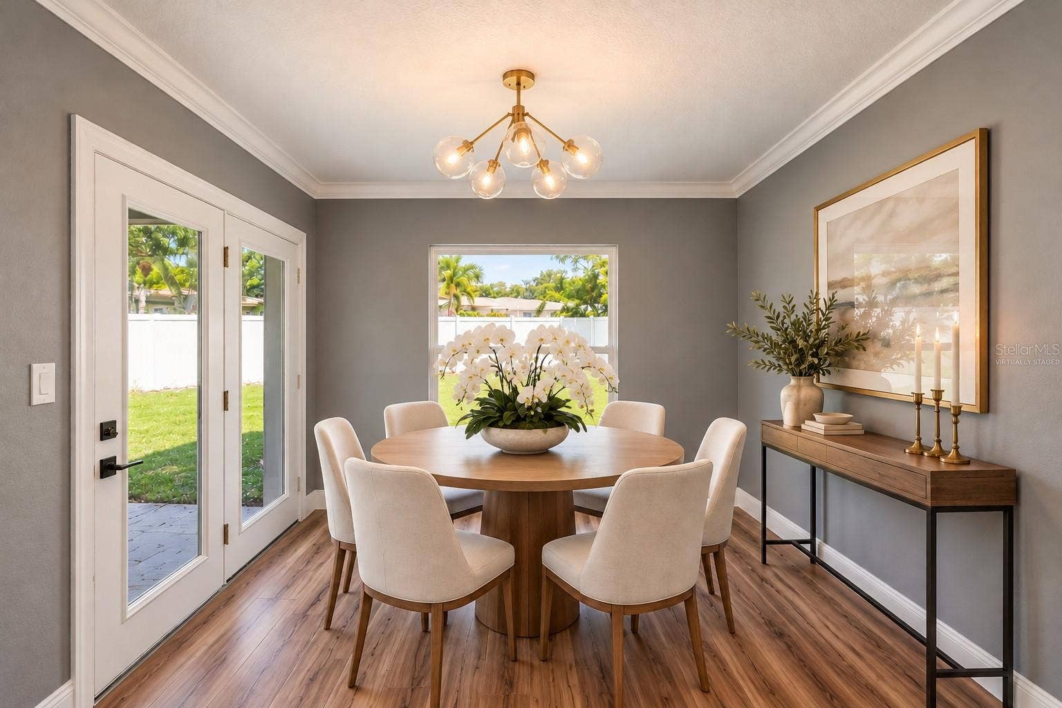 217 GARDEN CIRCLE, Belleair, FL 33756 Virtually Staged. Dinning Room