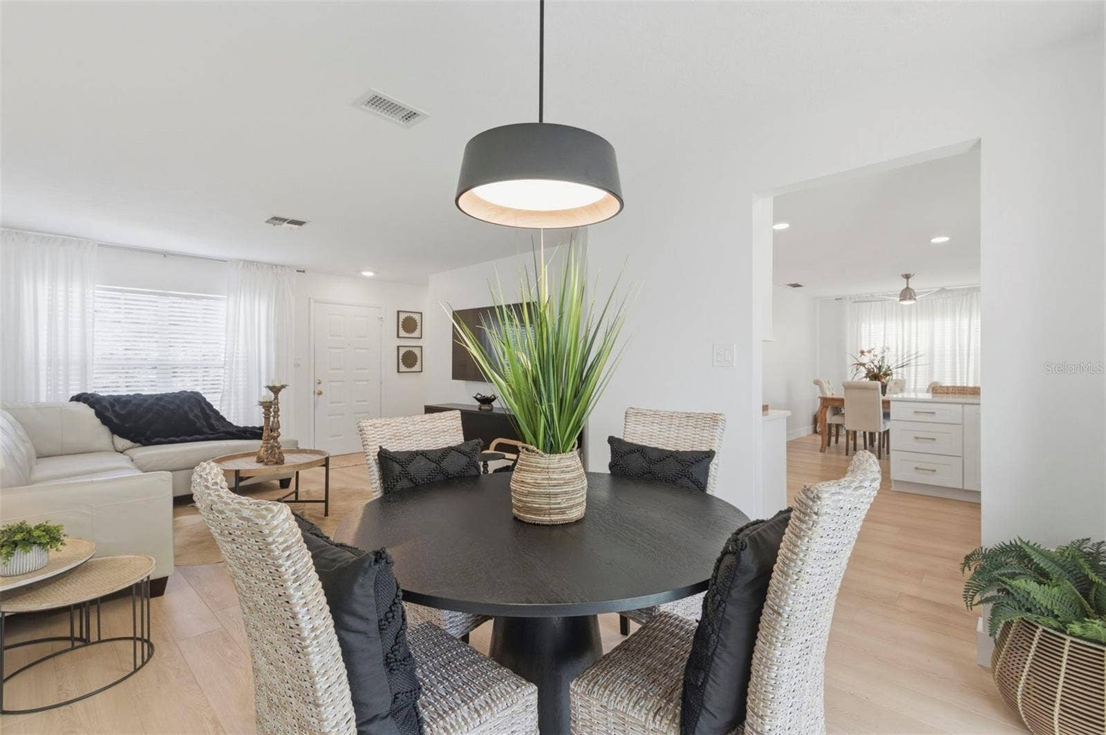 Living Room- Dining combo. No Popcorn anywhere, New Luxury Vinyl throughout!