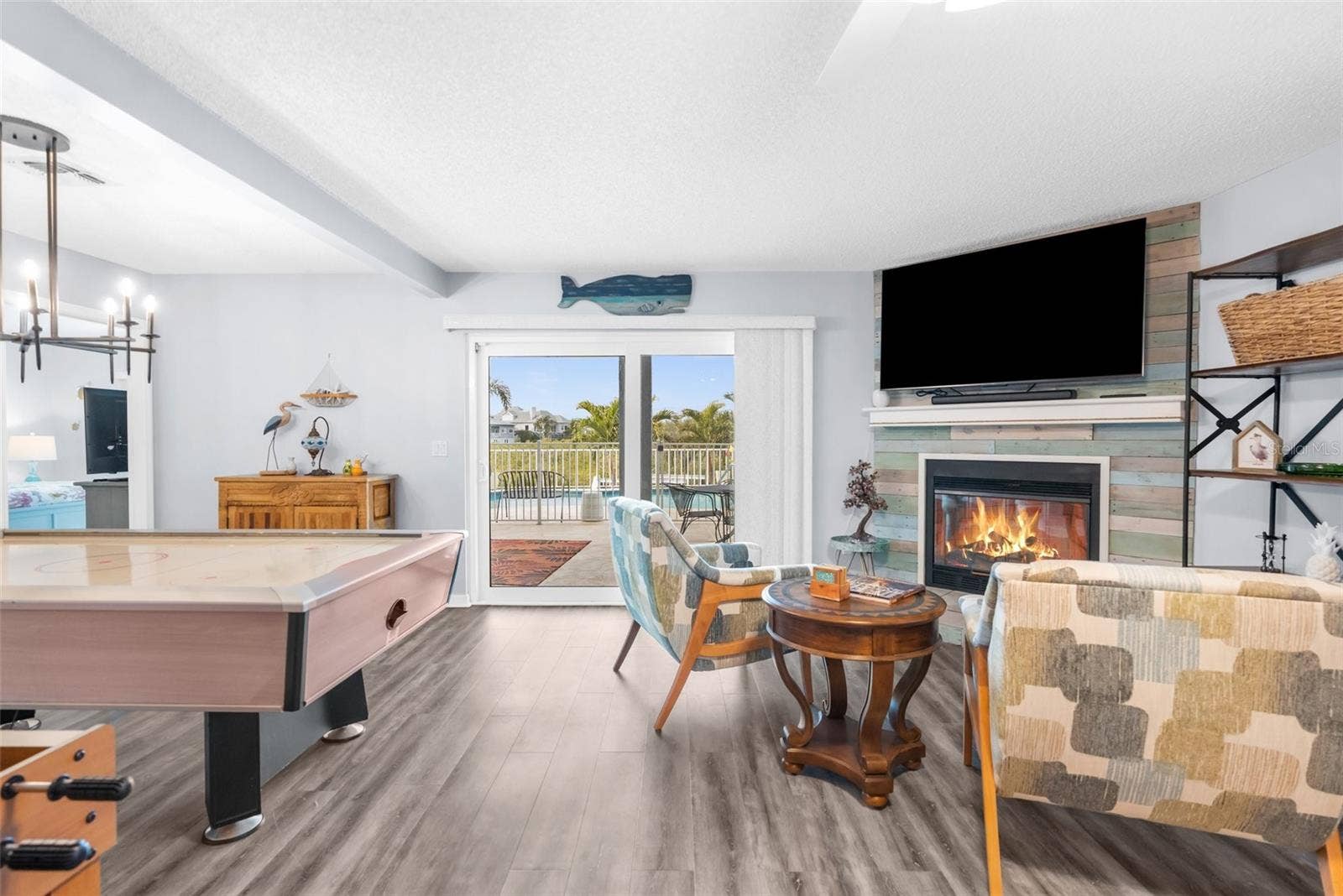 6029 BAYWAY COURT, New Port Richey, FL 34652 Living Room - Could be in Law Suite with separate entrance attached to home. Located on first floor.