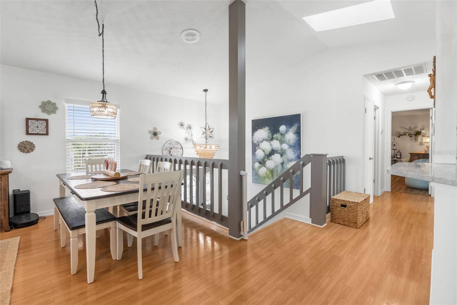 6029 BAYWAY COURT, New Port Richey, FL 34652 Dining Table Located on second story.