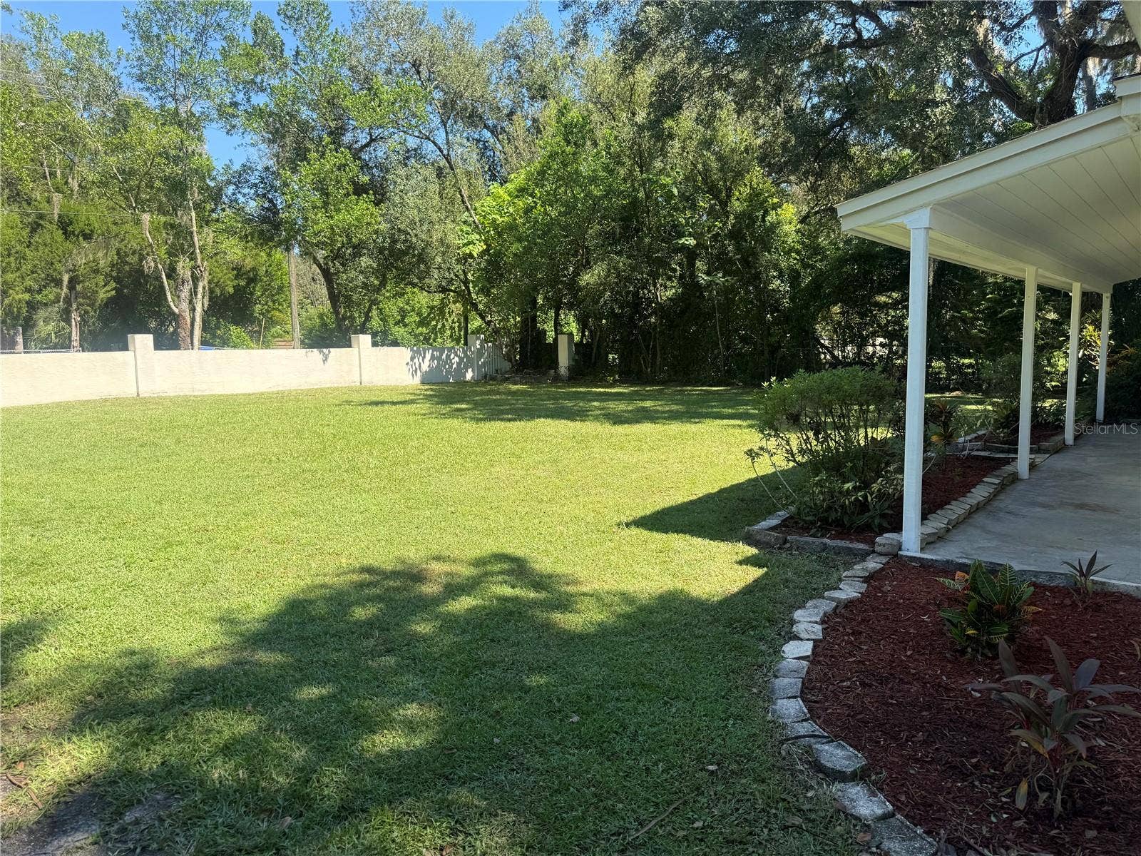 16421 HANNA ROAD, Lutz, FL 33549 Front yard, not staged
