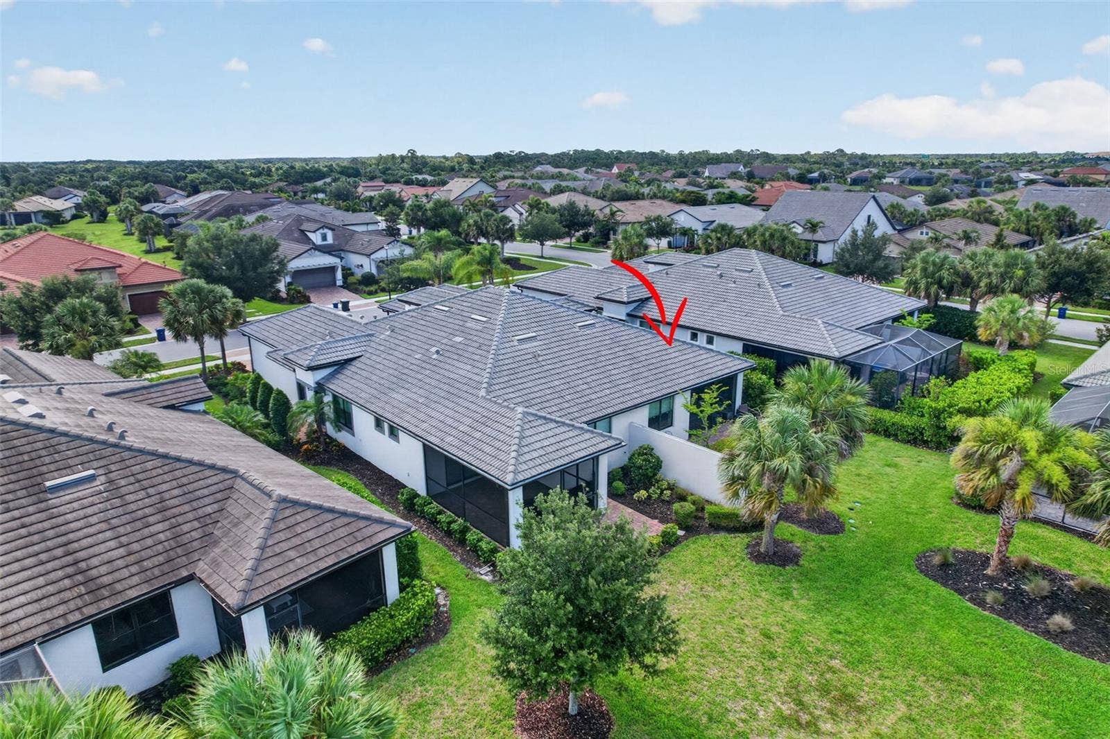Back aerial view