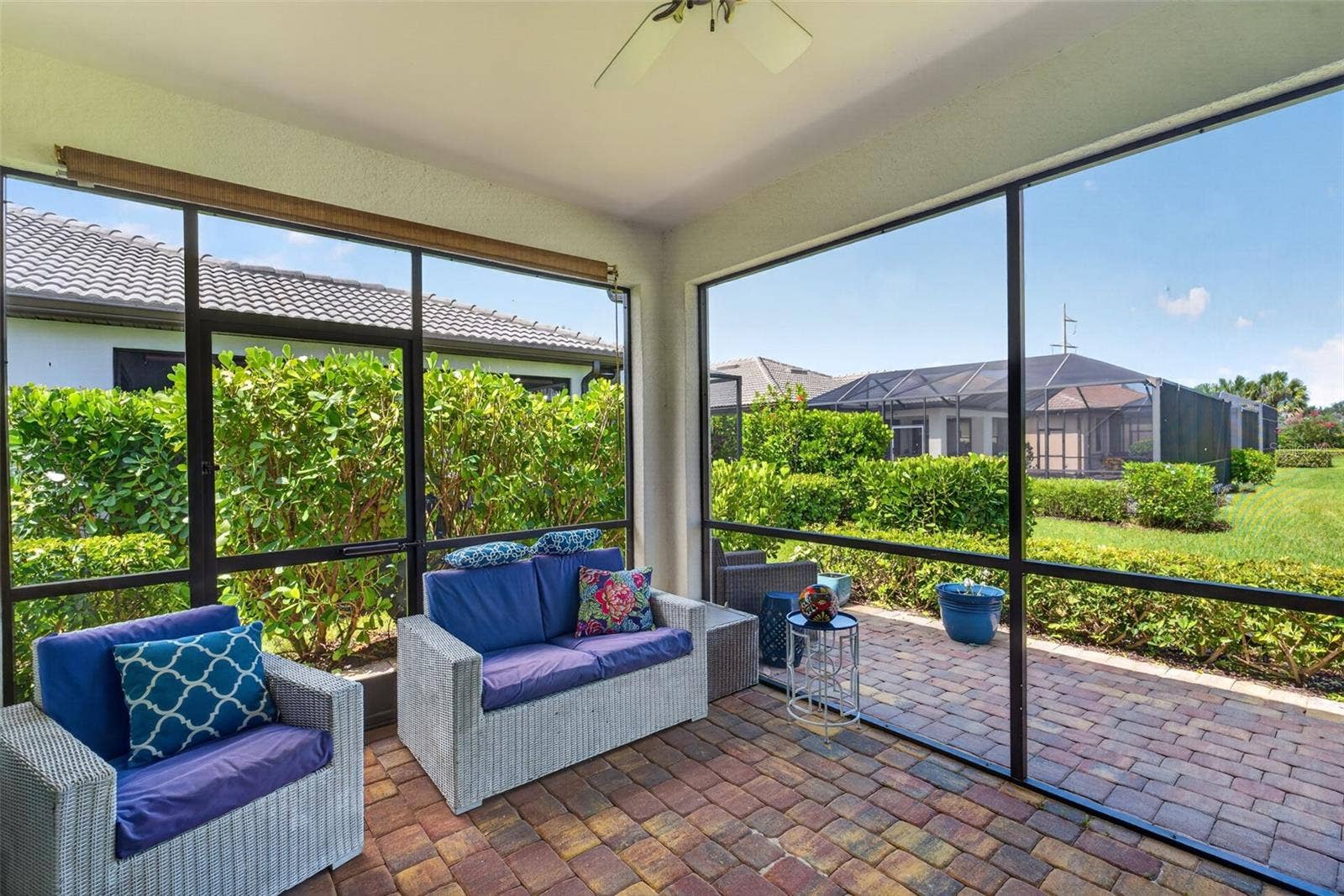 Screened lanai