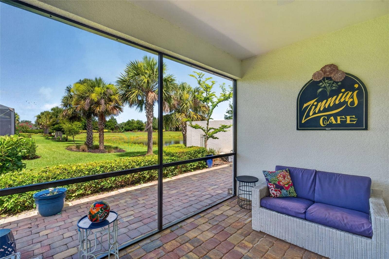 Screened lanai