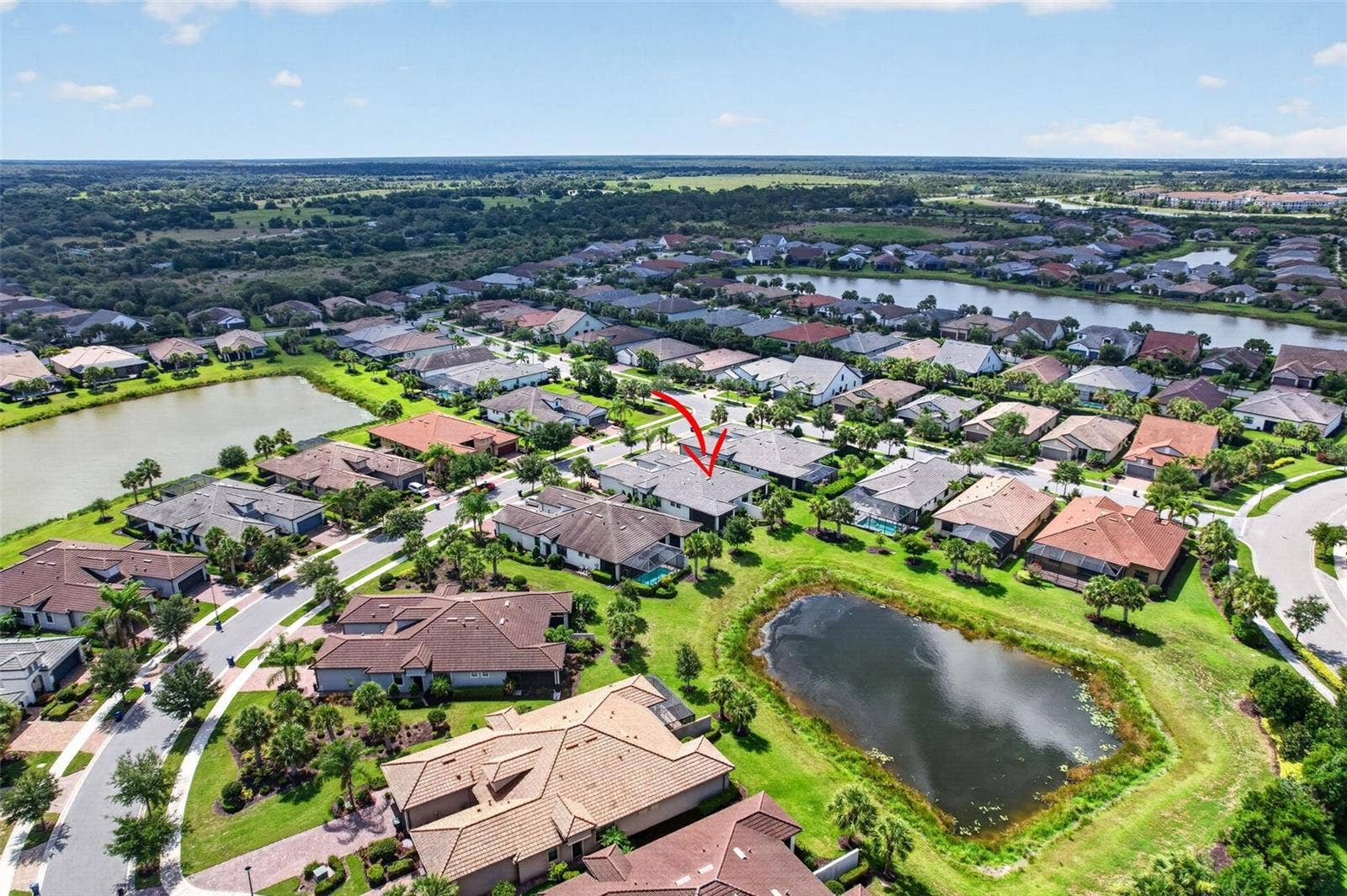 Overhead aerial view