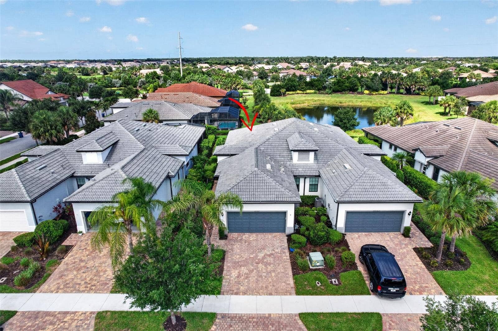 Front aerial view