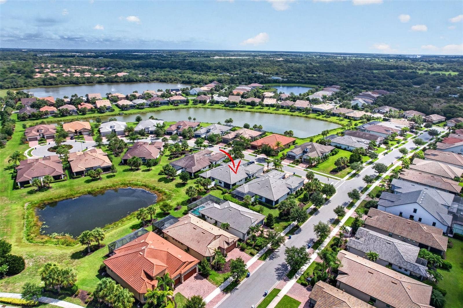 Overhead aerial view