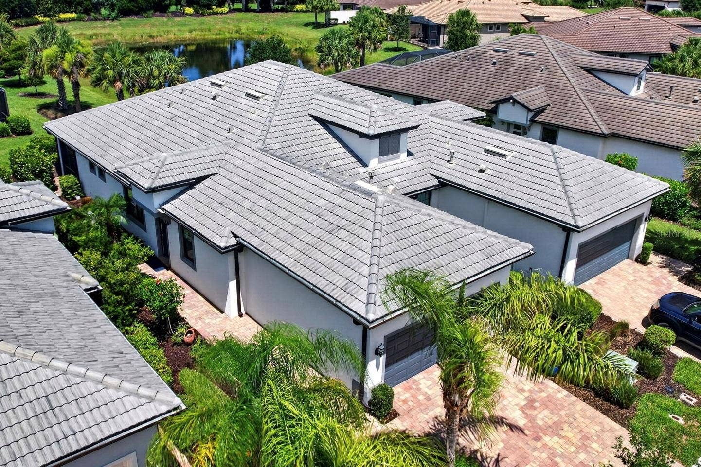 Front aerial view