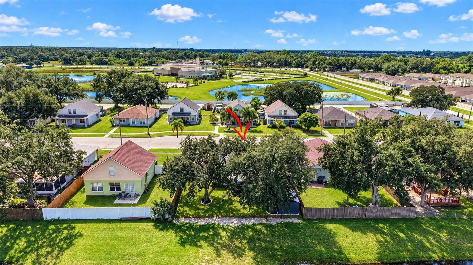 Back aerial view
