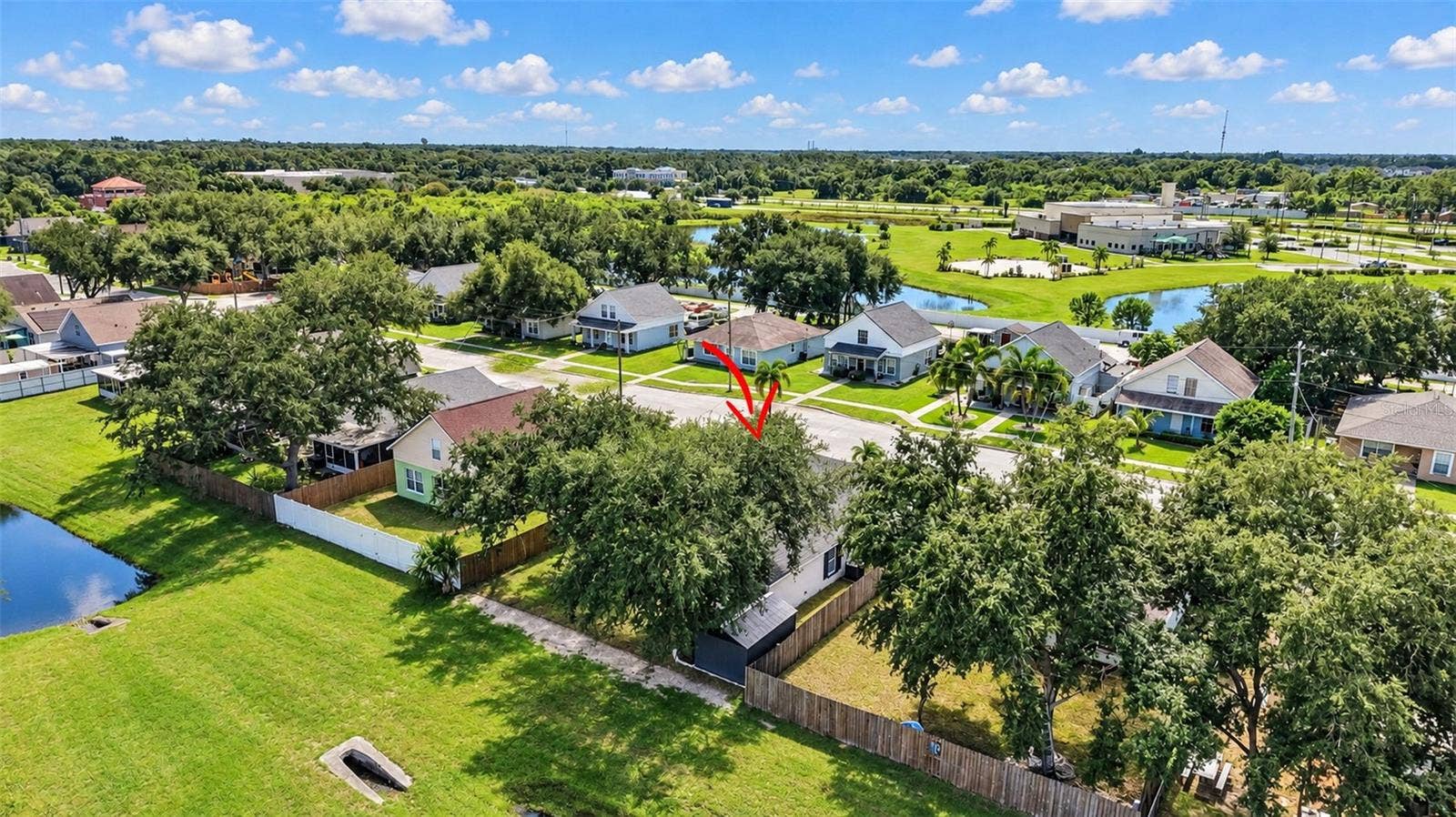 Back aerial view