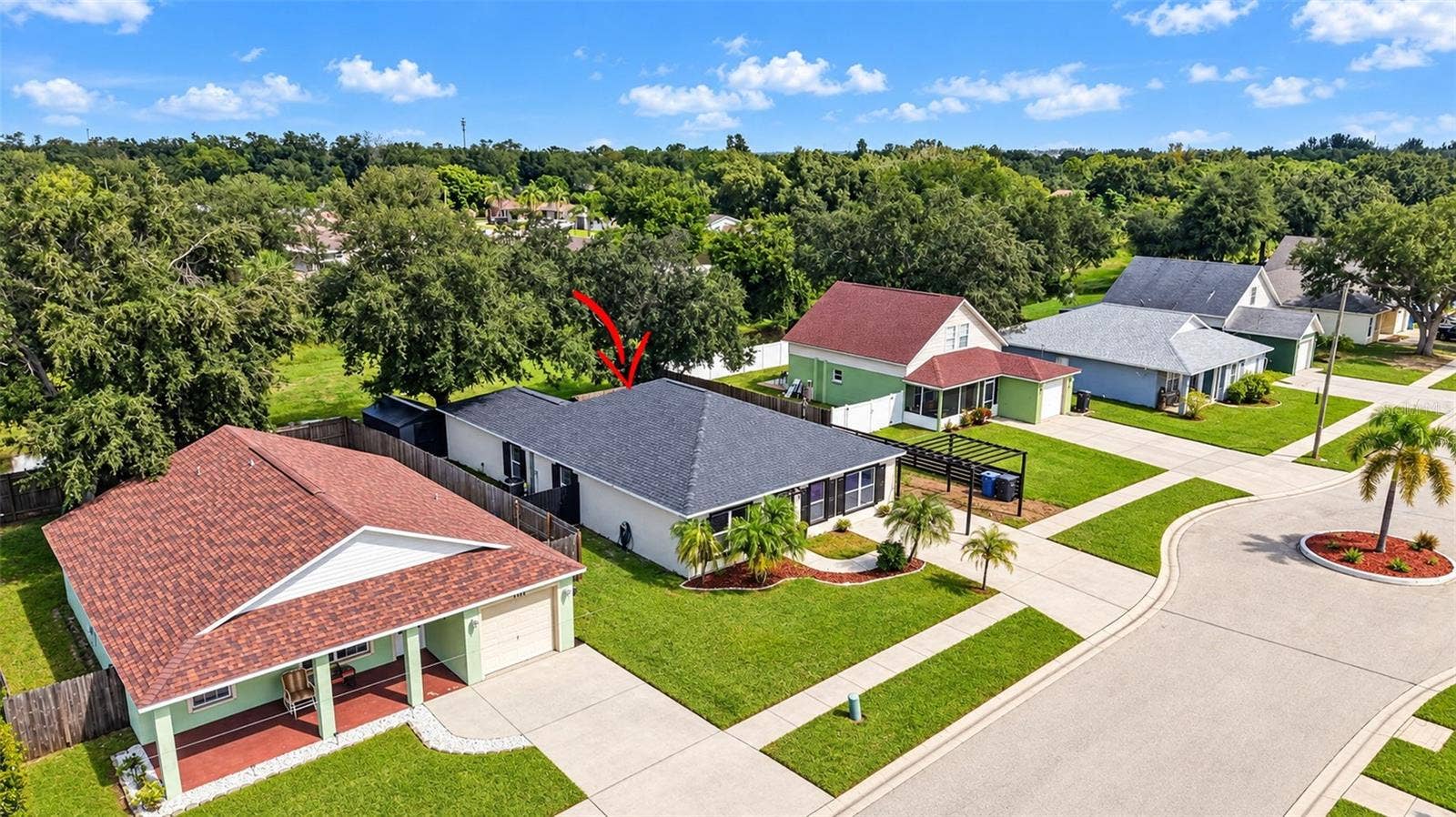 Front aerial view