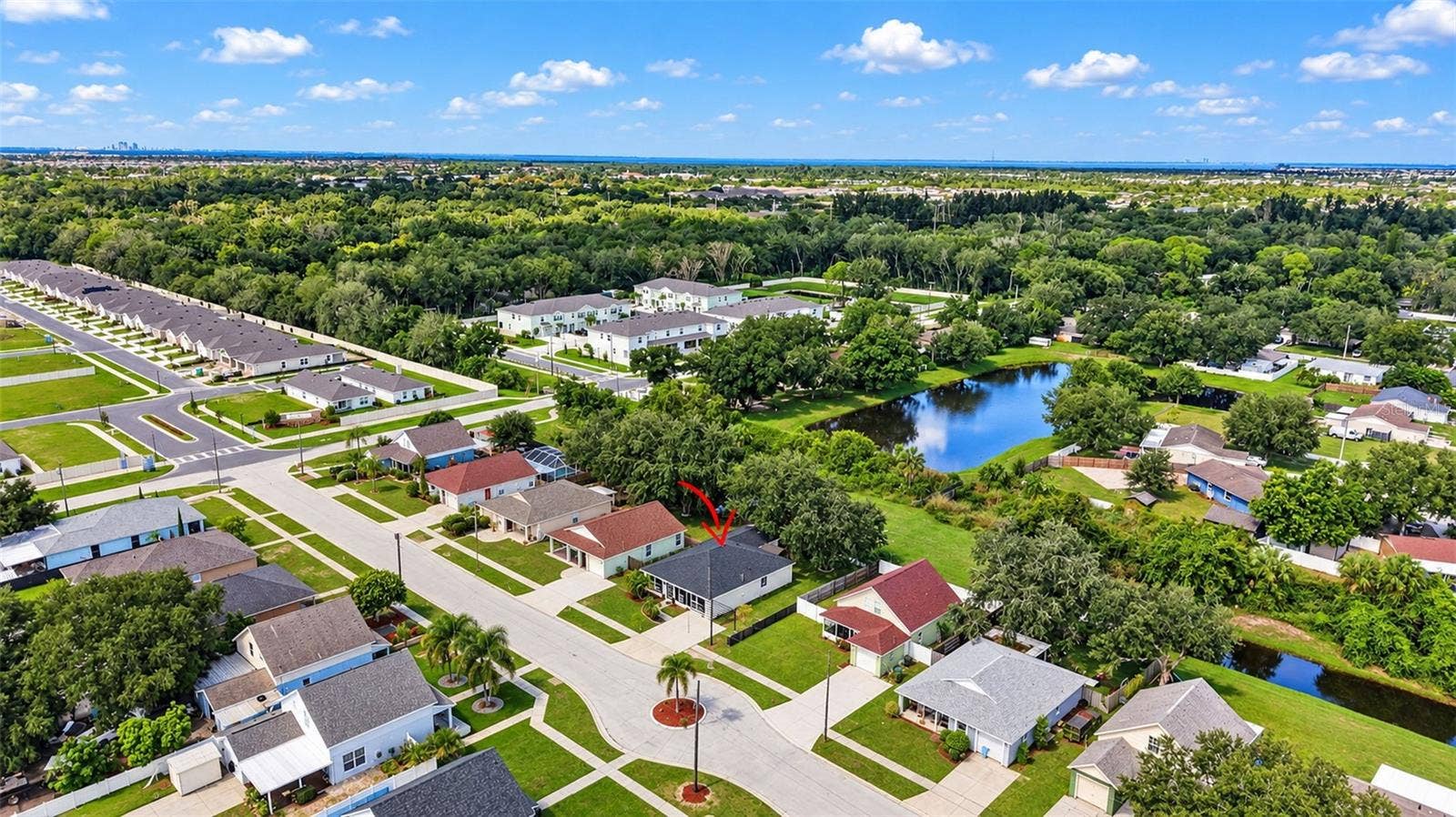 Front aerial view