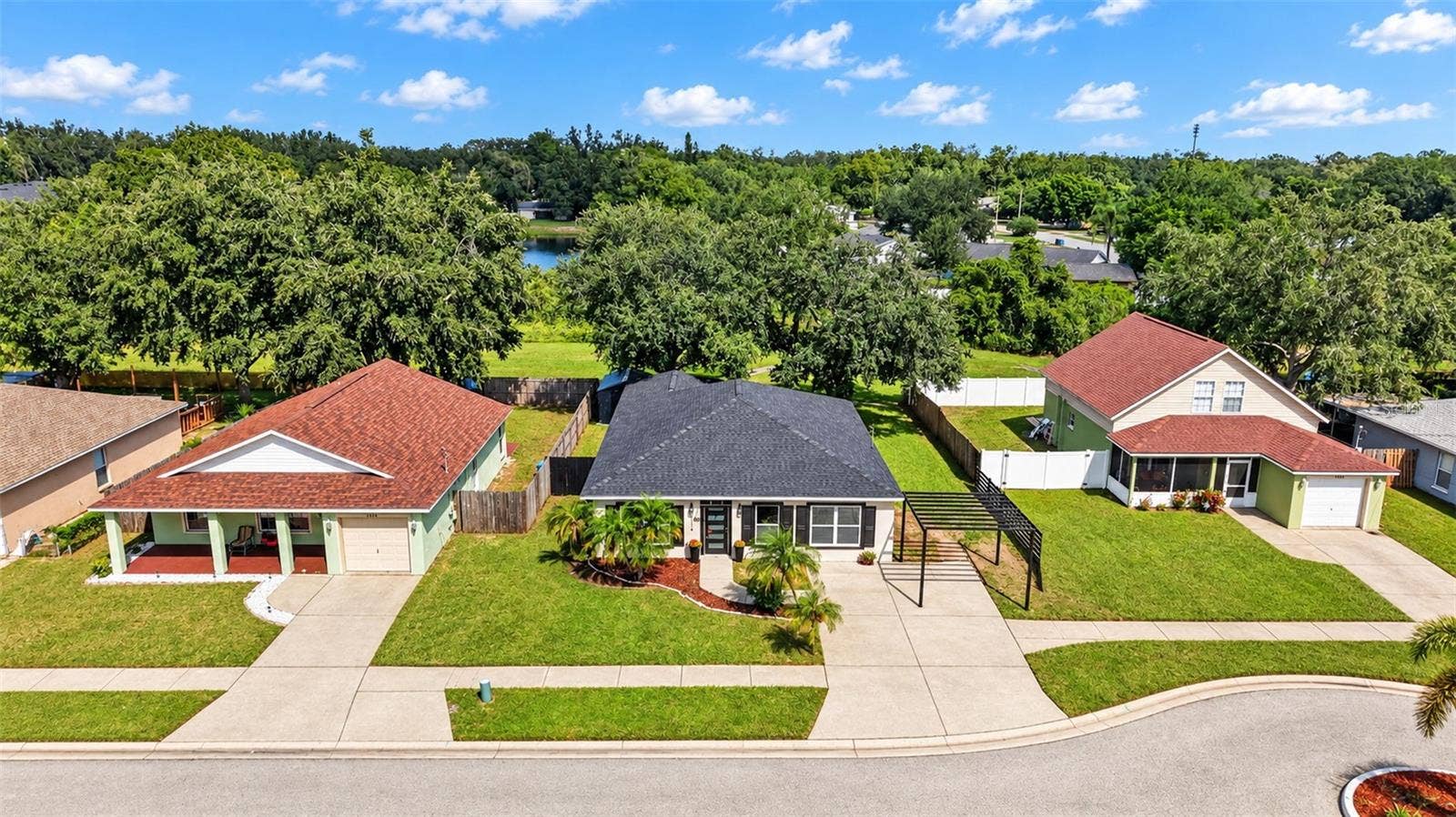 Front aerial view