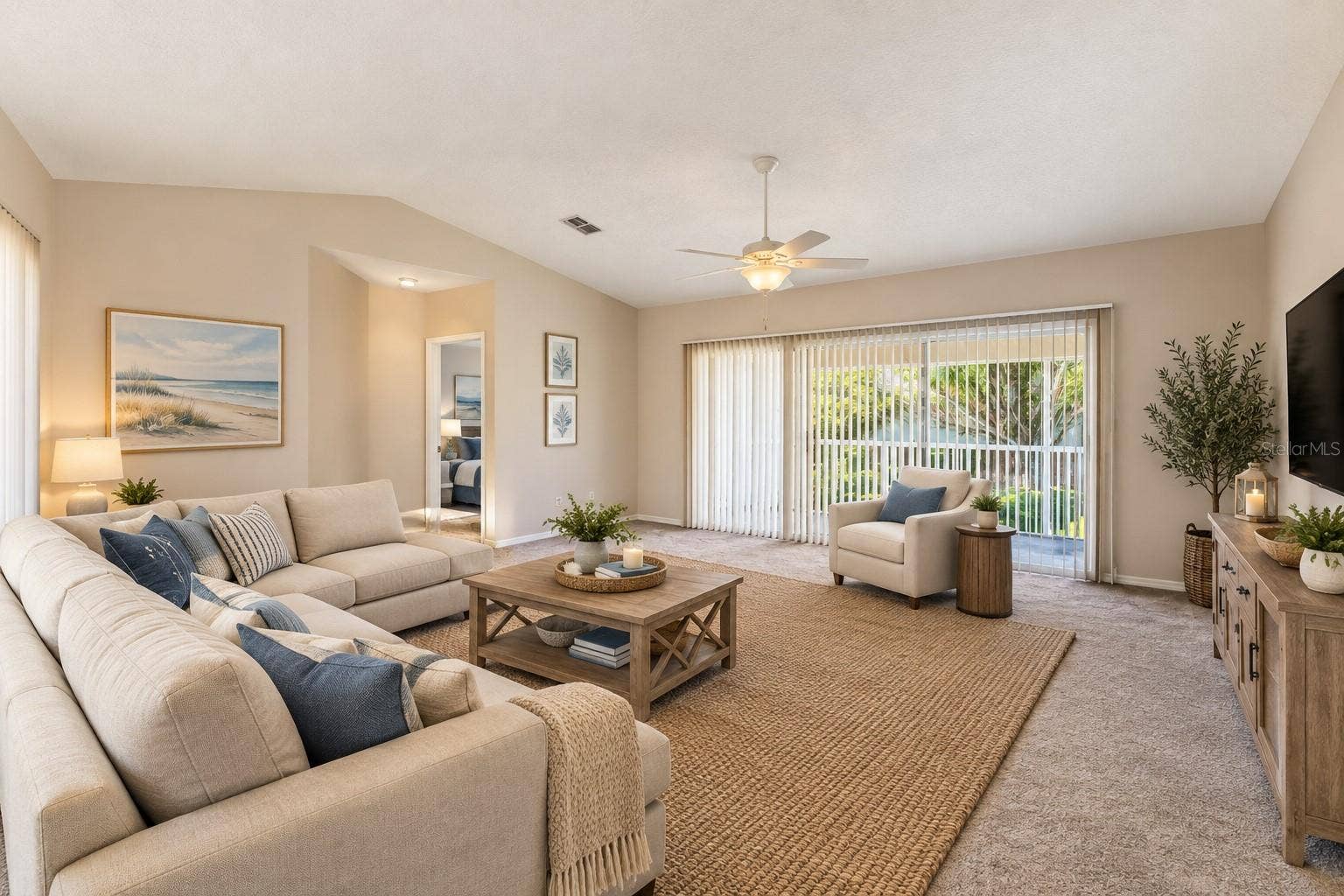 11531 SHIPWATCH DRIVE, #1037, Largo, FL 33774 Virtual Staged Living Room