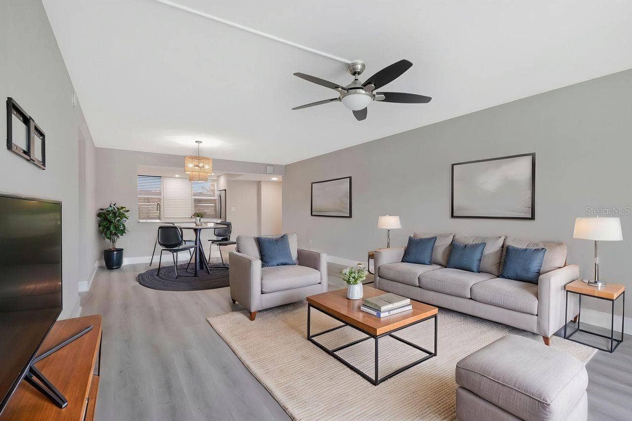 7645 SUN ISLAND DRIVE S, #101, South Pasadena, FL 33707 Virtual living/dining