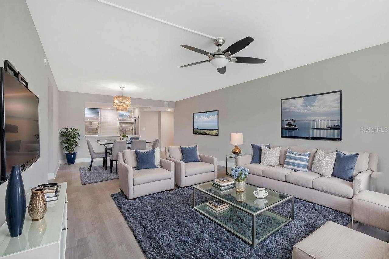 7645 SUN ISLAND DRIVE S, #101, South Pasadena, FL 33707 Virtual living/dining