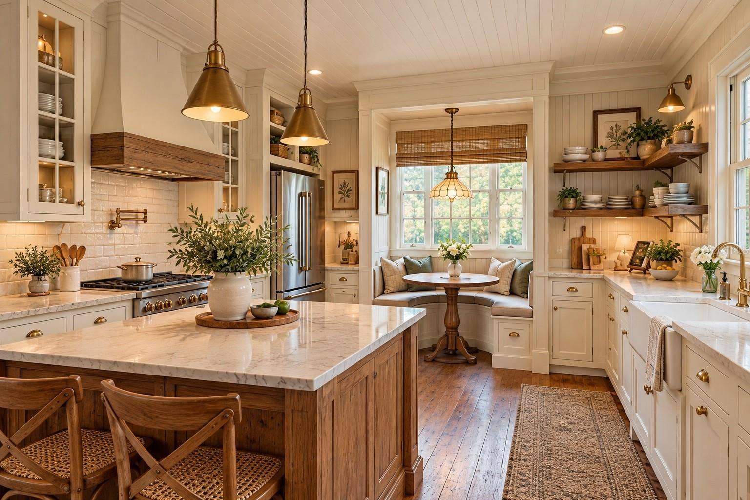 226 N GROSSE AVENUE, Tarpon Springs, FL 34689 Virtually Reimagined Kitchen w/ breakfast nook