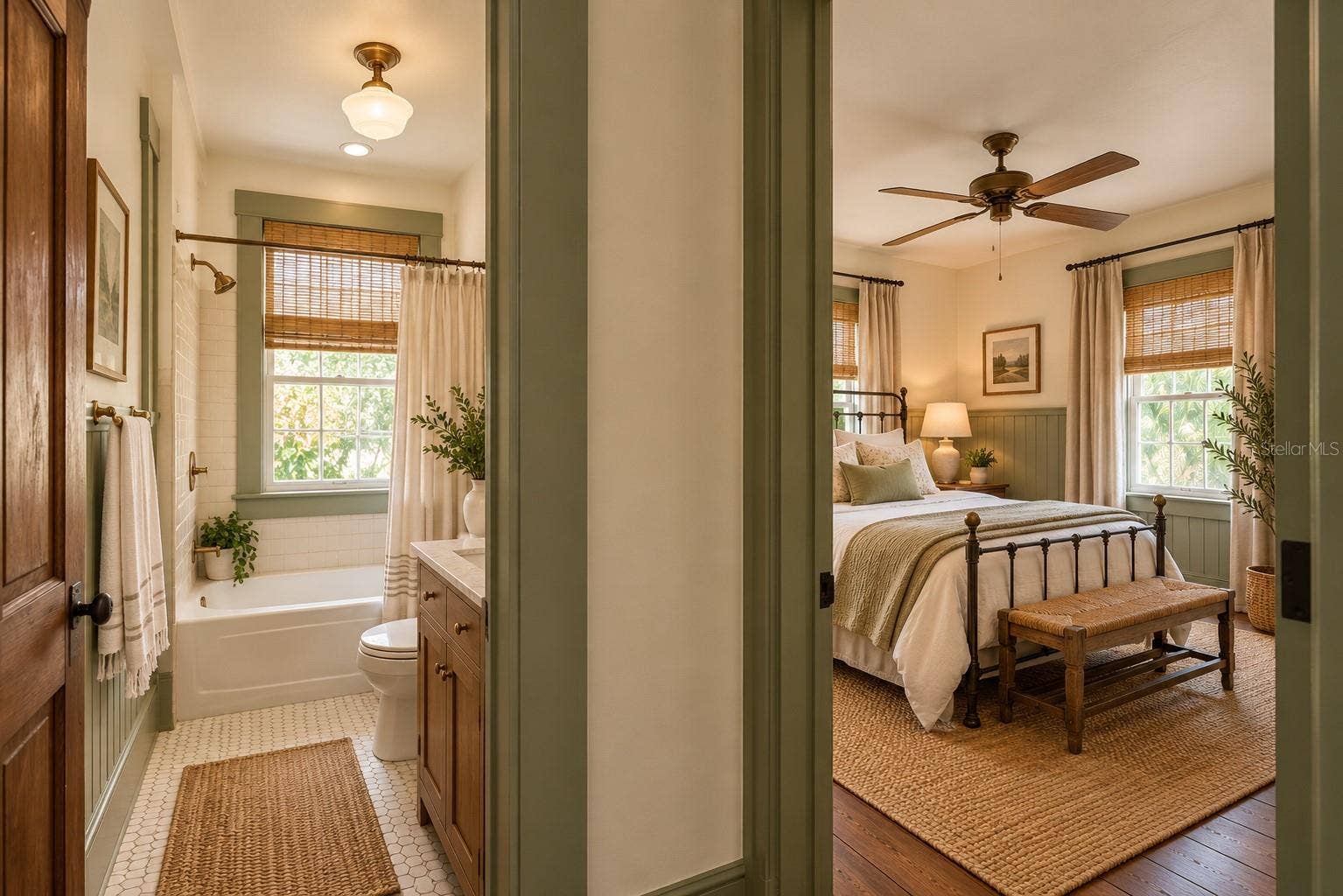 226 N GROSSE AVENUE, Tarpon Springs, FL 34689 Virtually Reimagined 2nd floor bath / bedroom