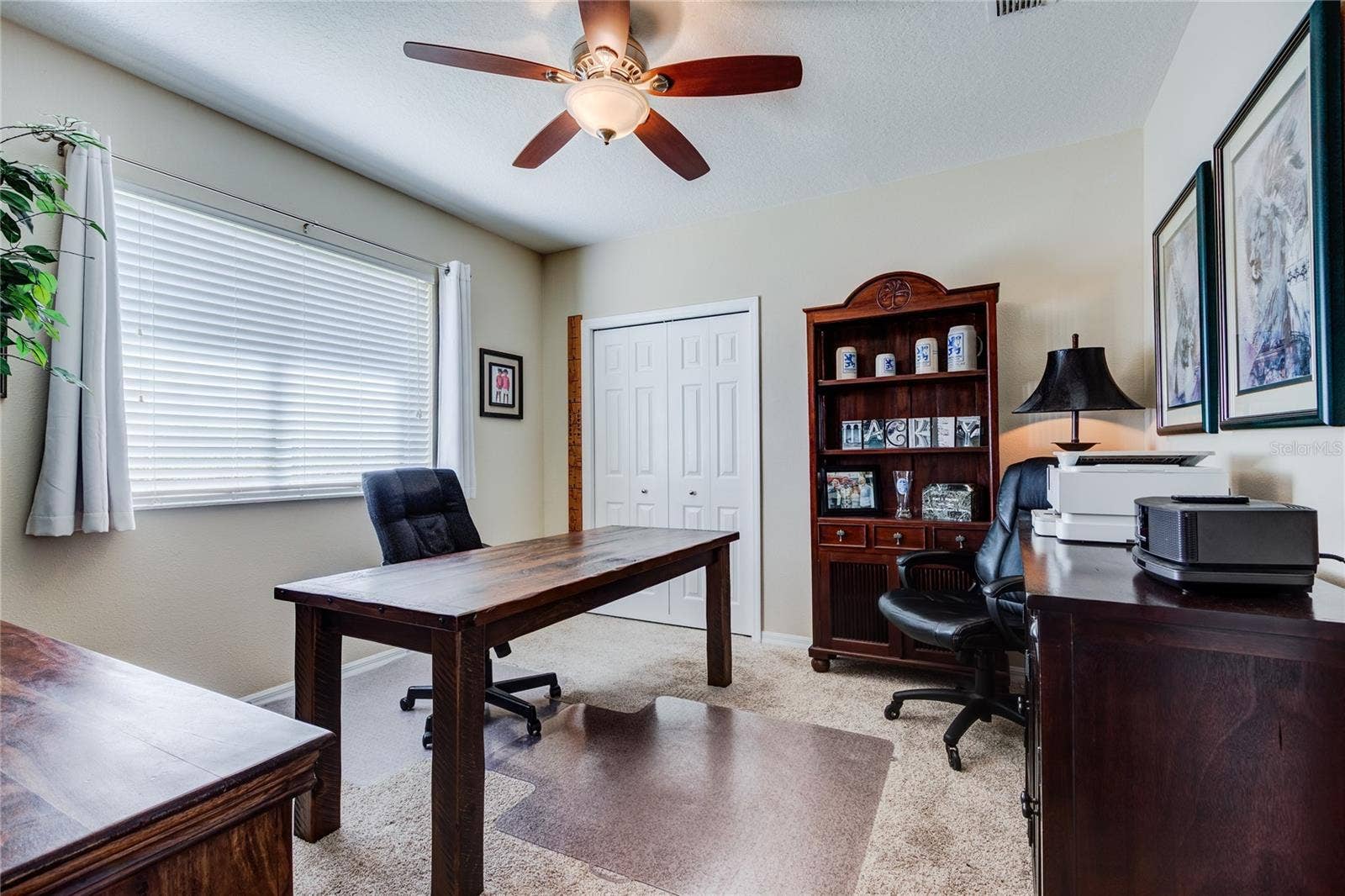 Bedroom 3 set up as another home office!